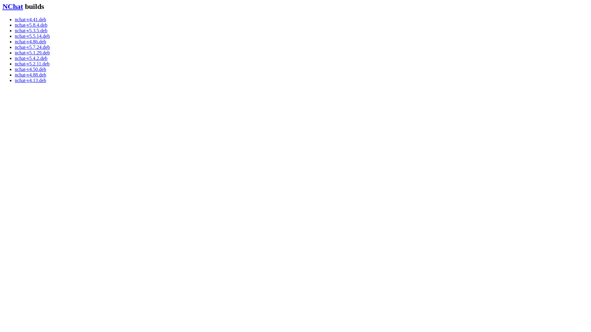 website screenshot of https://nchat-builds.pages.dev/