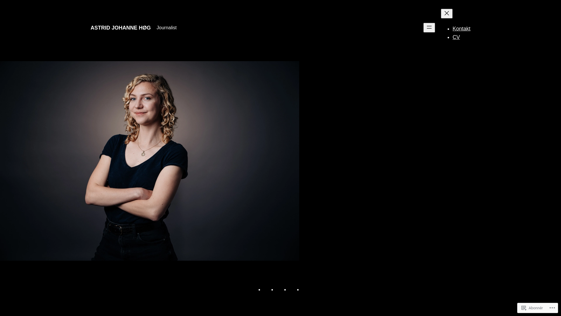 website screenshot of https://astridjohannehoeg.dk/