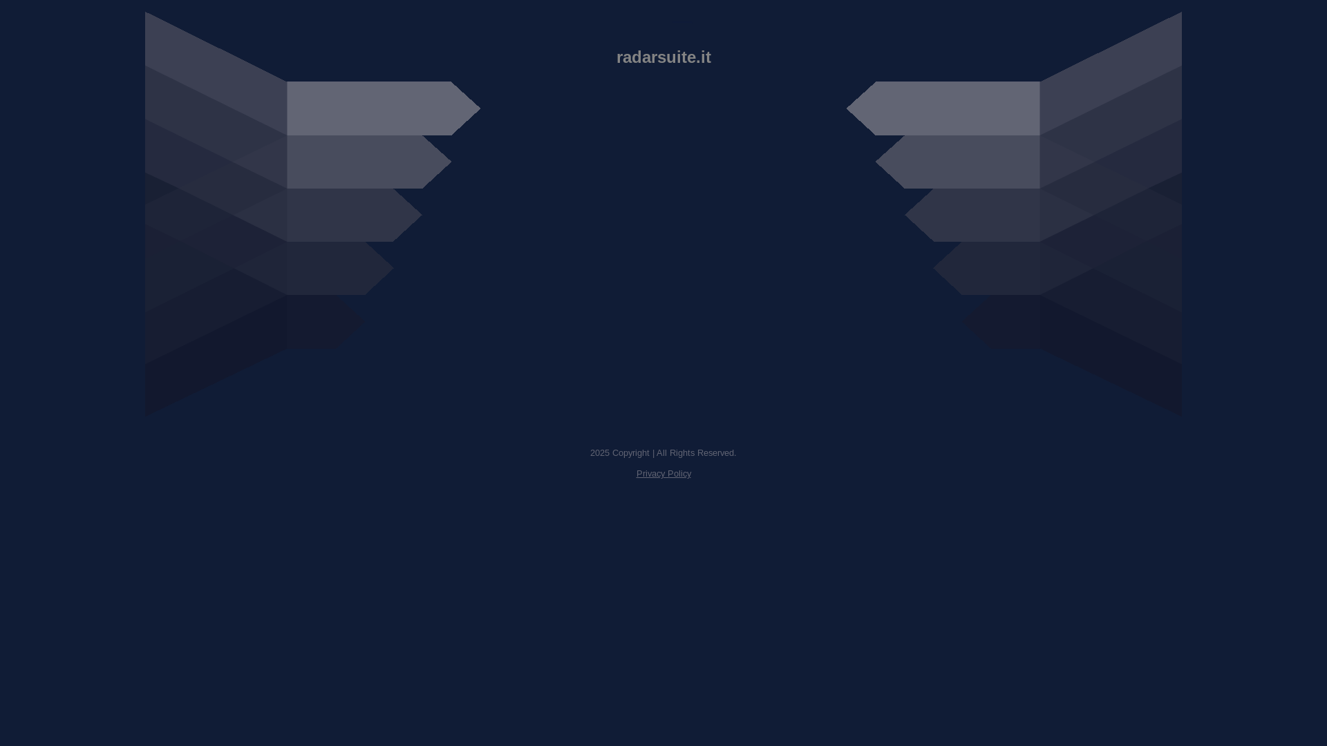 website screenshot of https://radarsuite.it/