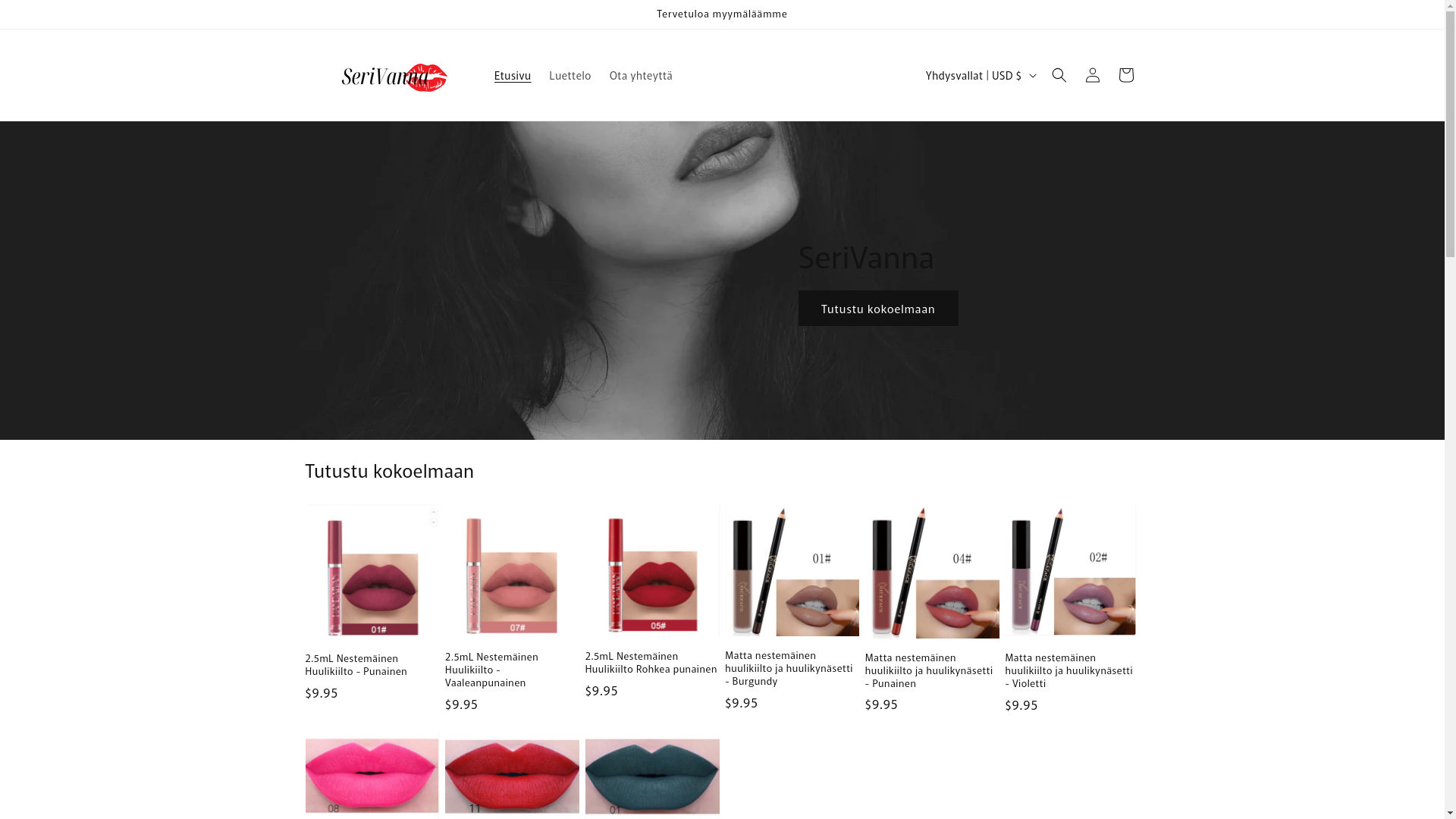 website screenshot of https://serivanna.com/