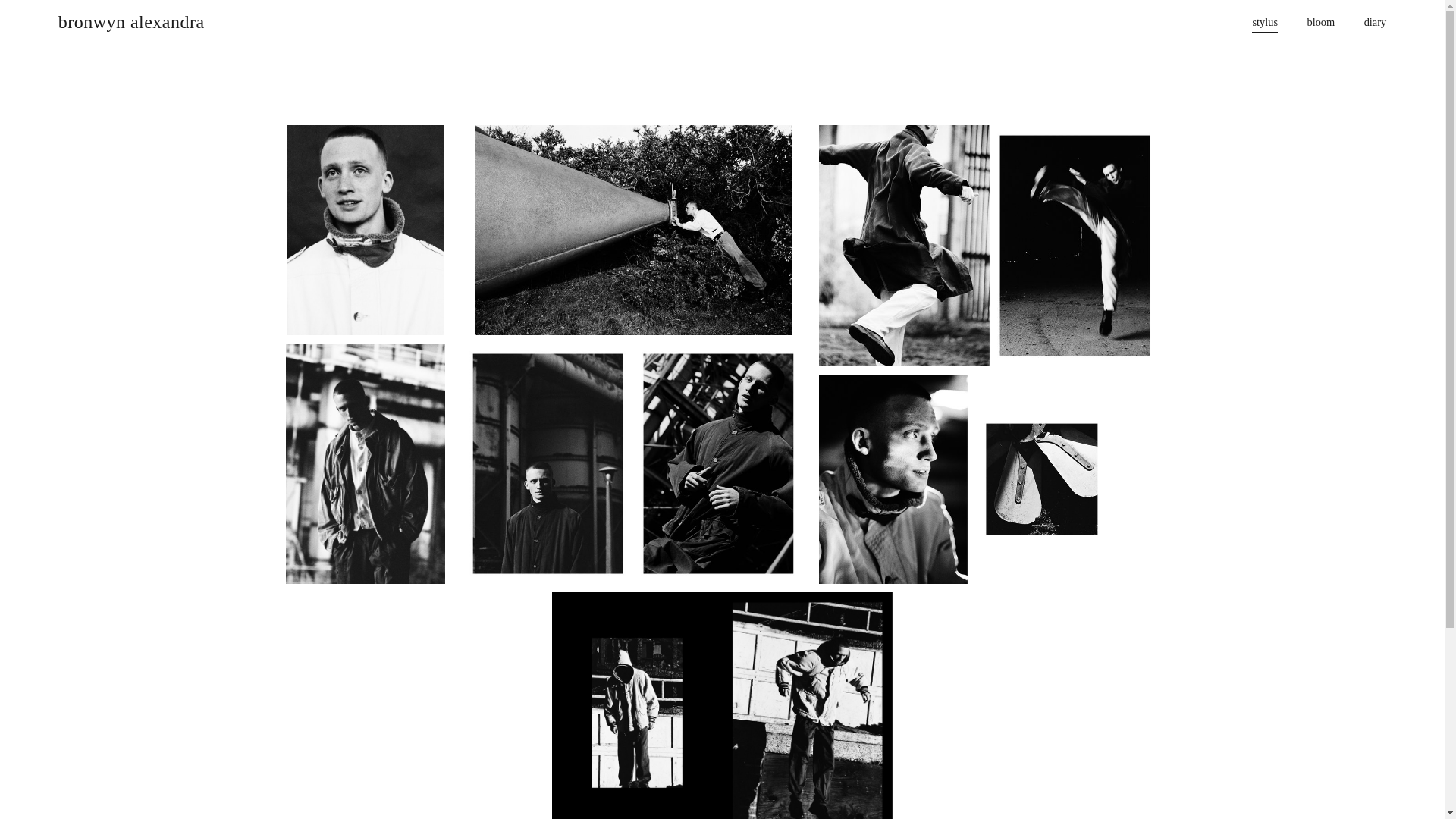 website screenshot of https://bronwynalexandra.co.uk/