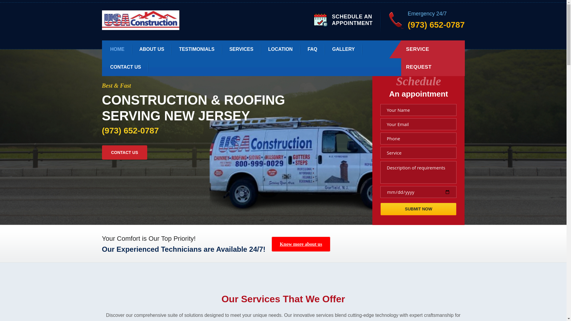 website screenshot of https://usaconstructionhq.com/