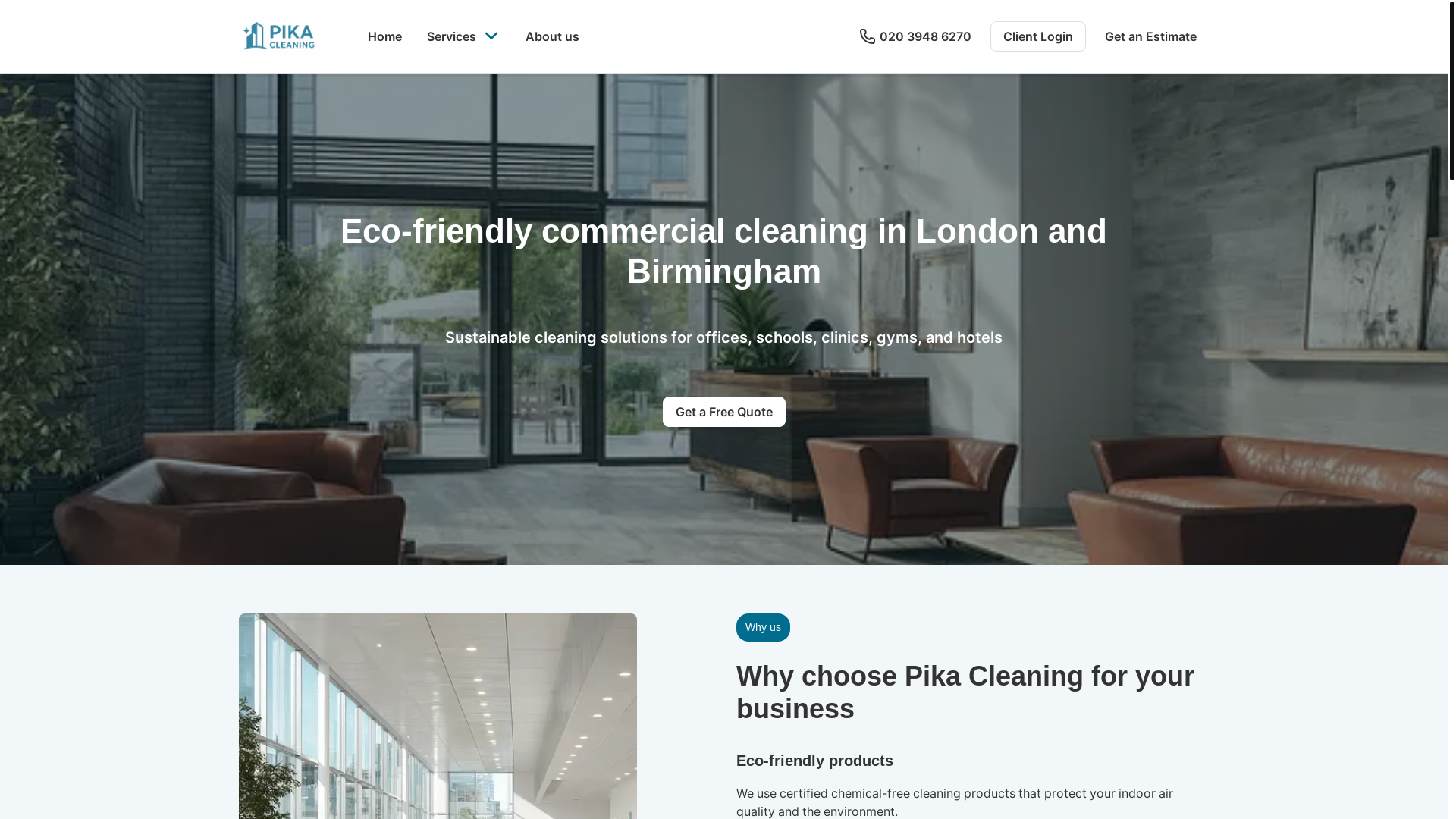 website screenshot of https://officecleanpro.info/