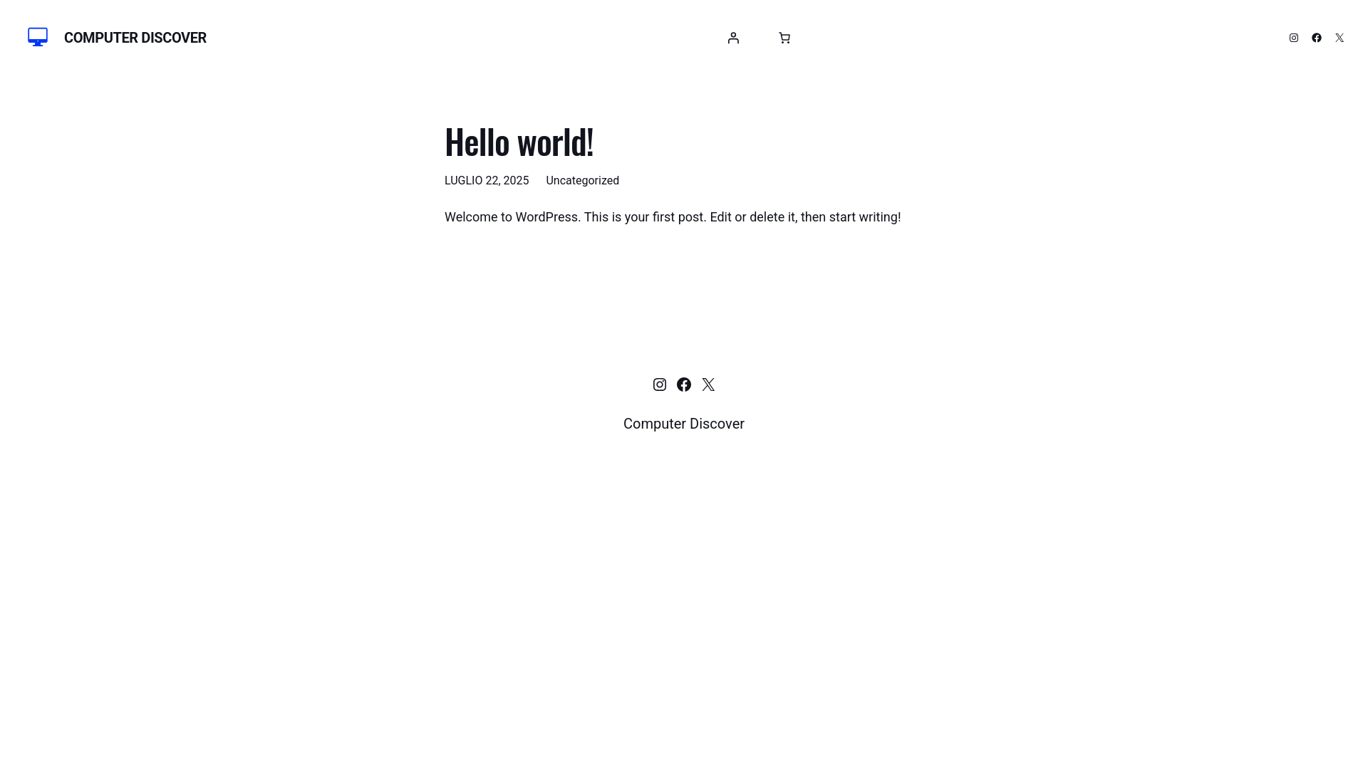 website screenshot of https://computerdiscover.site/