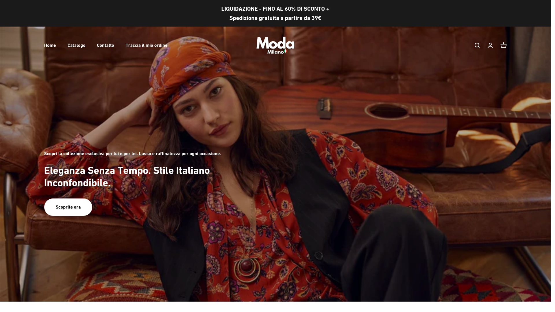 website screenshot of https://modademilano.com/