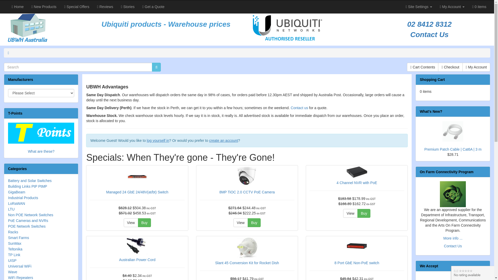 website screenshot of https://ubwh.com.au/