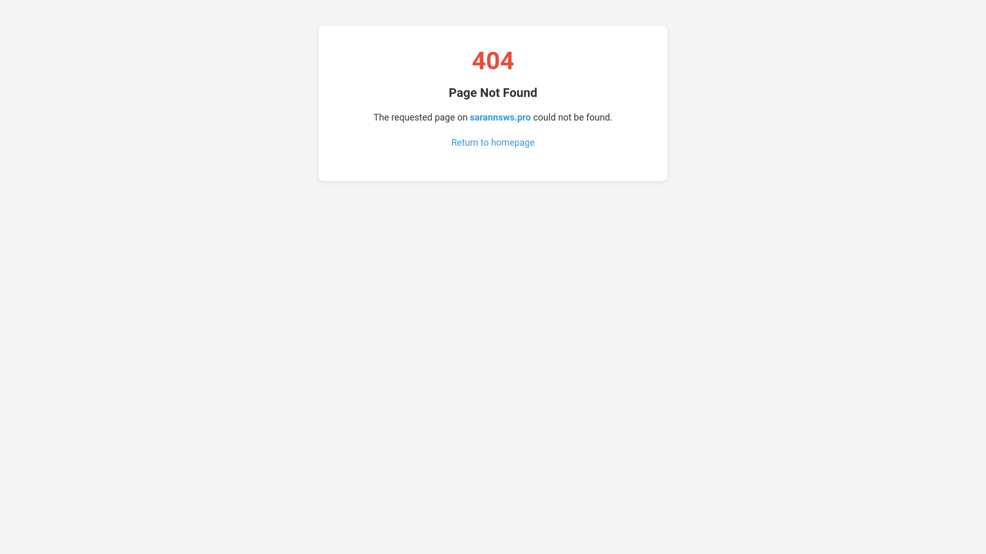 website screenshot of https://sarannsws.pro/