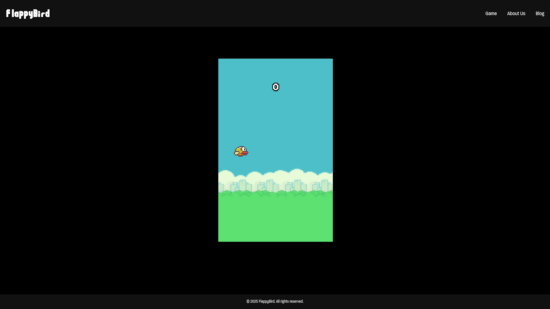 website screenshot of https://flappy-bird-game-bi4.pages.dev/