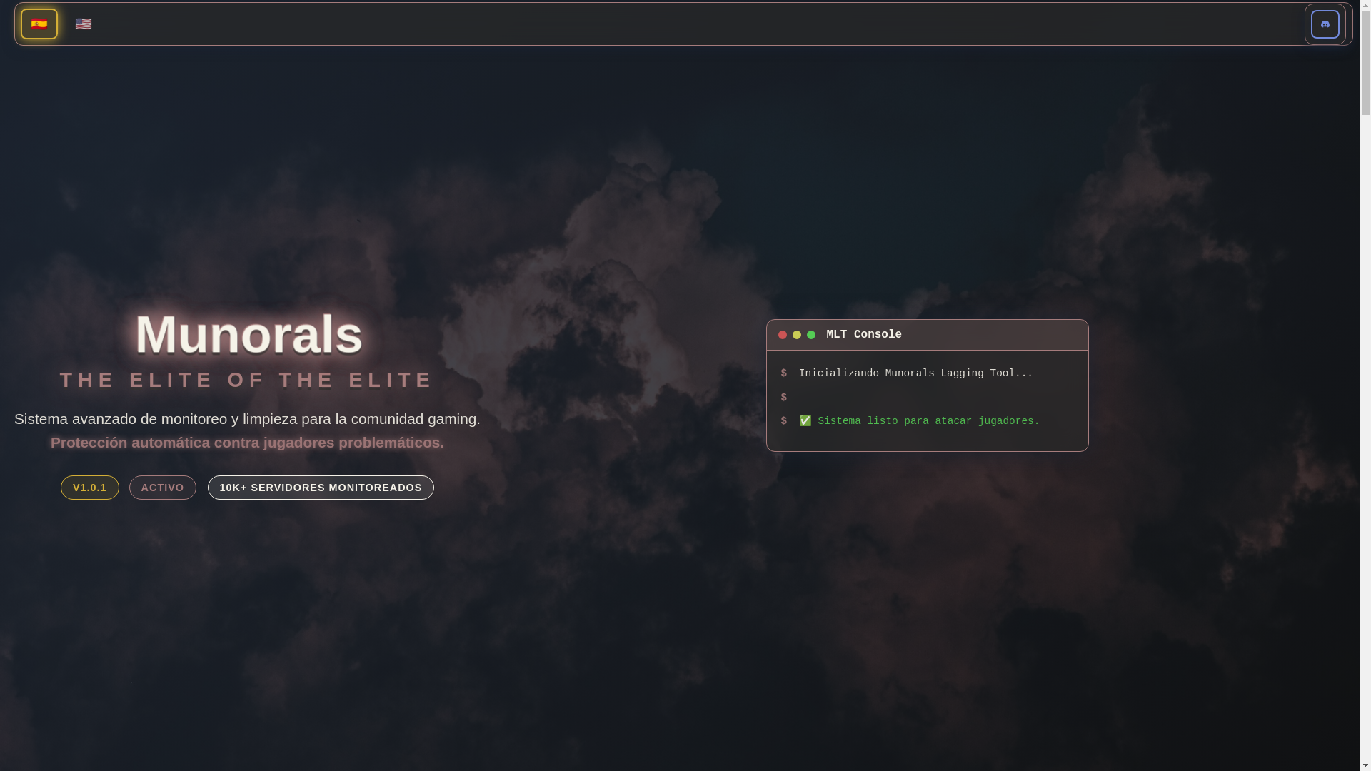 website screenshot of https://munorals.store/