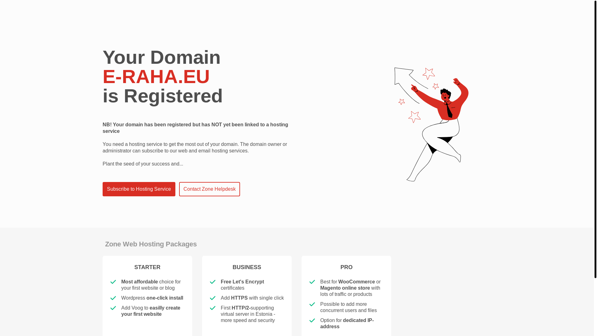 website screenshot of https://e-raha.eu/