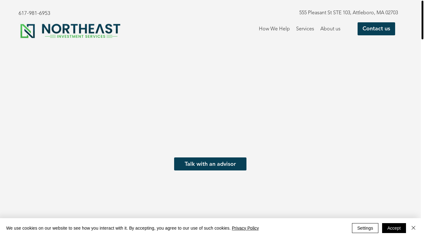 website screenshot of https://ne-investments.com/