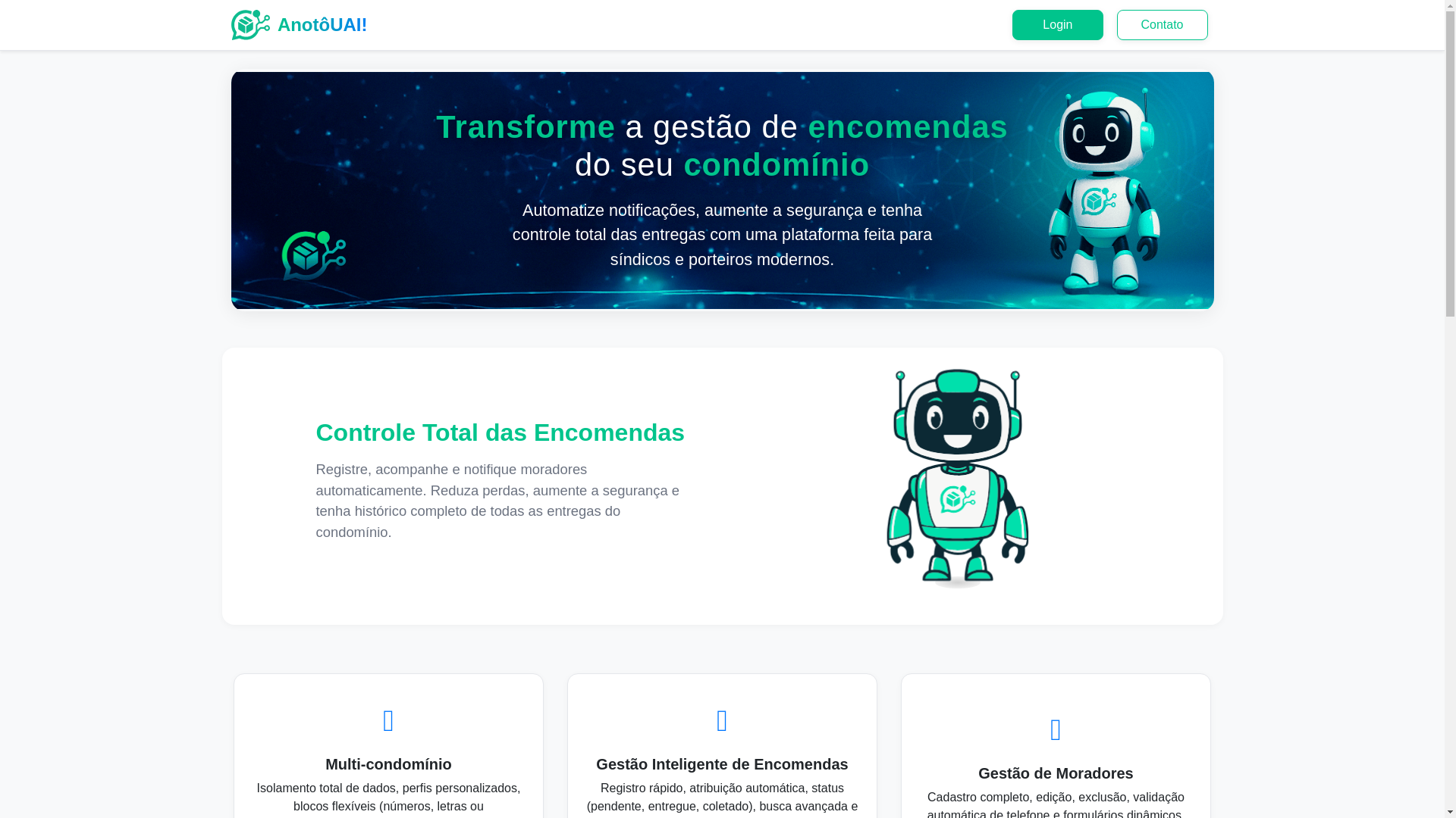 website screenshot of https://anotouai.com.br/