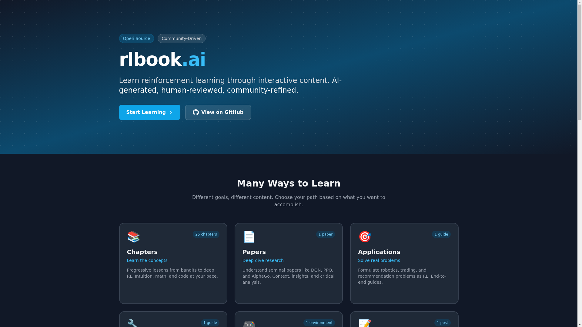 website screenshot of https://rlbook.pages.dev/
