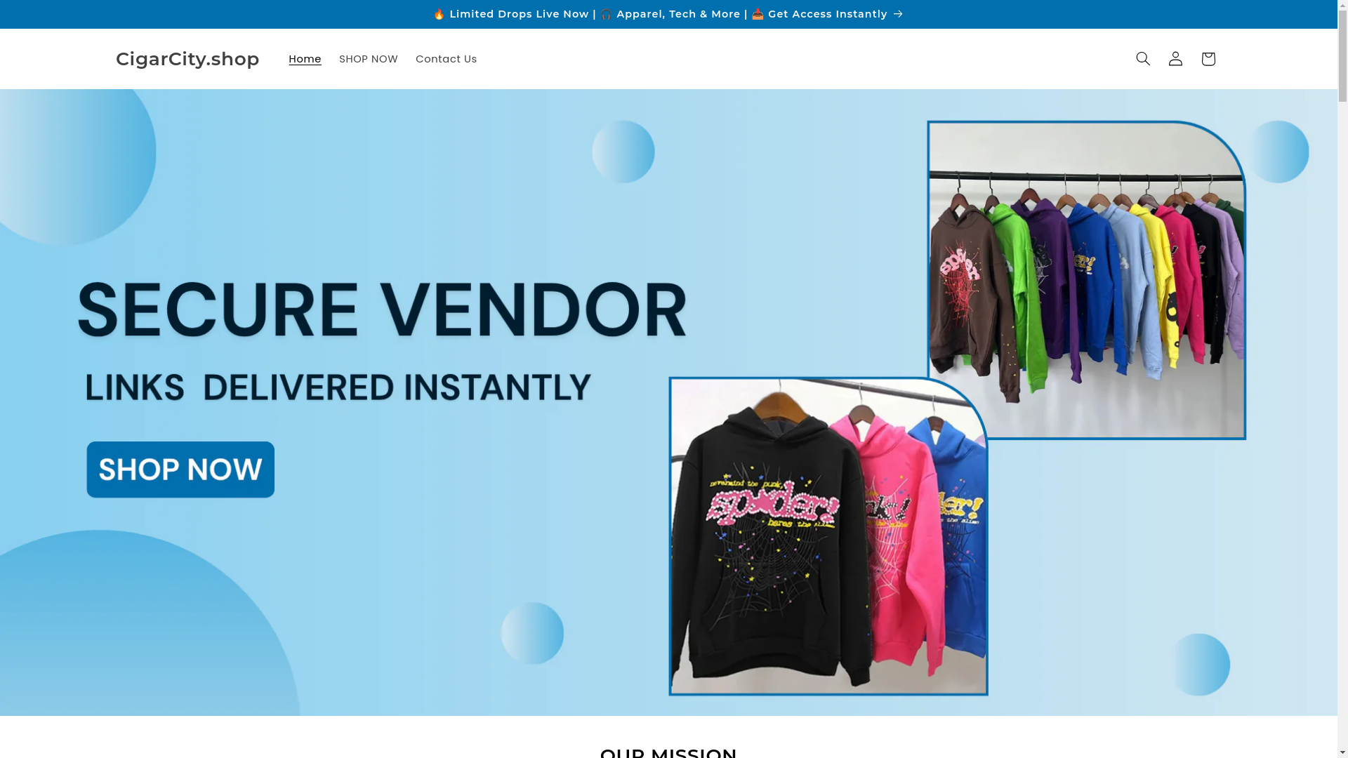 website screenshot of https://cigarcity.shop/