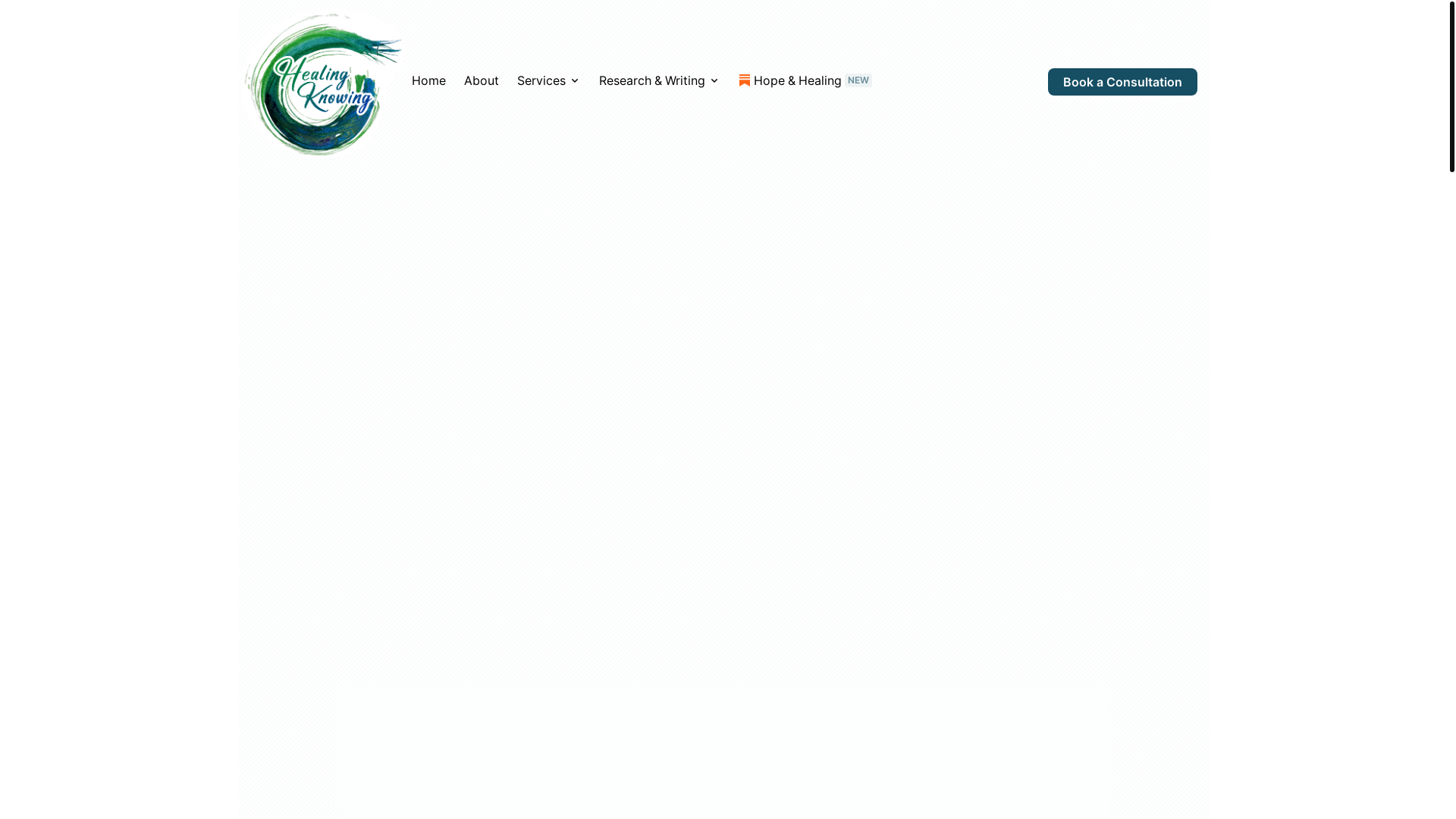 website screenshot of https://healing-knowing.pages.dev/