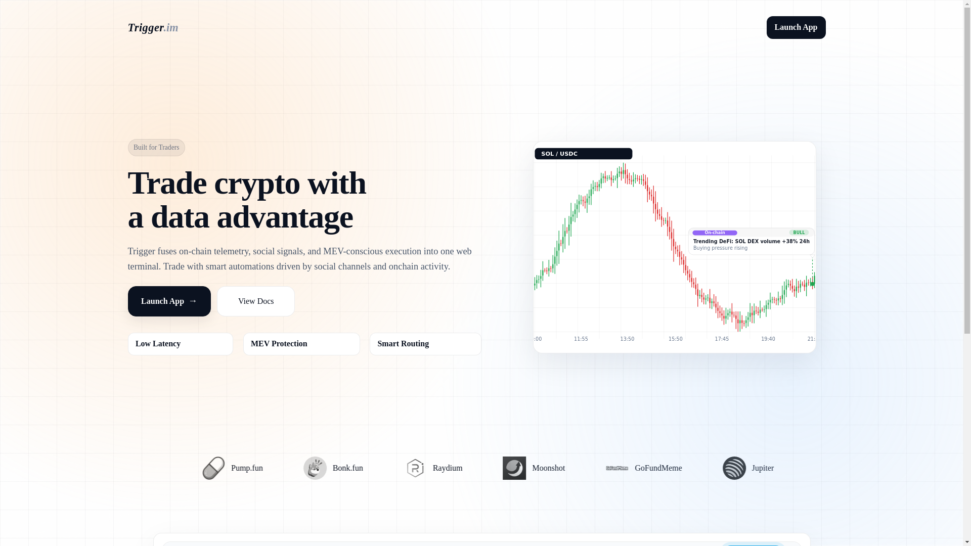 website screenshot of https://trigger-lander.pages.dev/