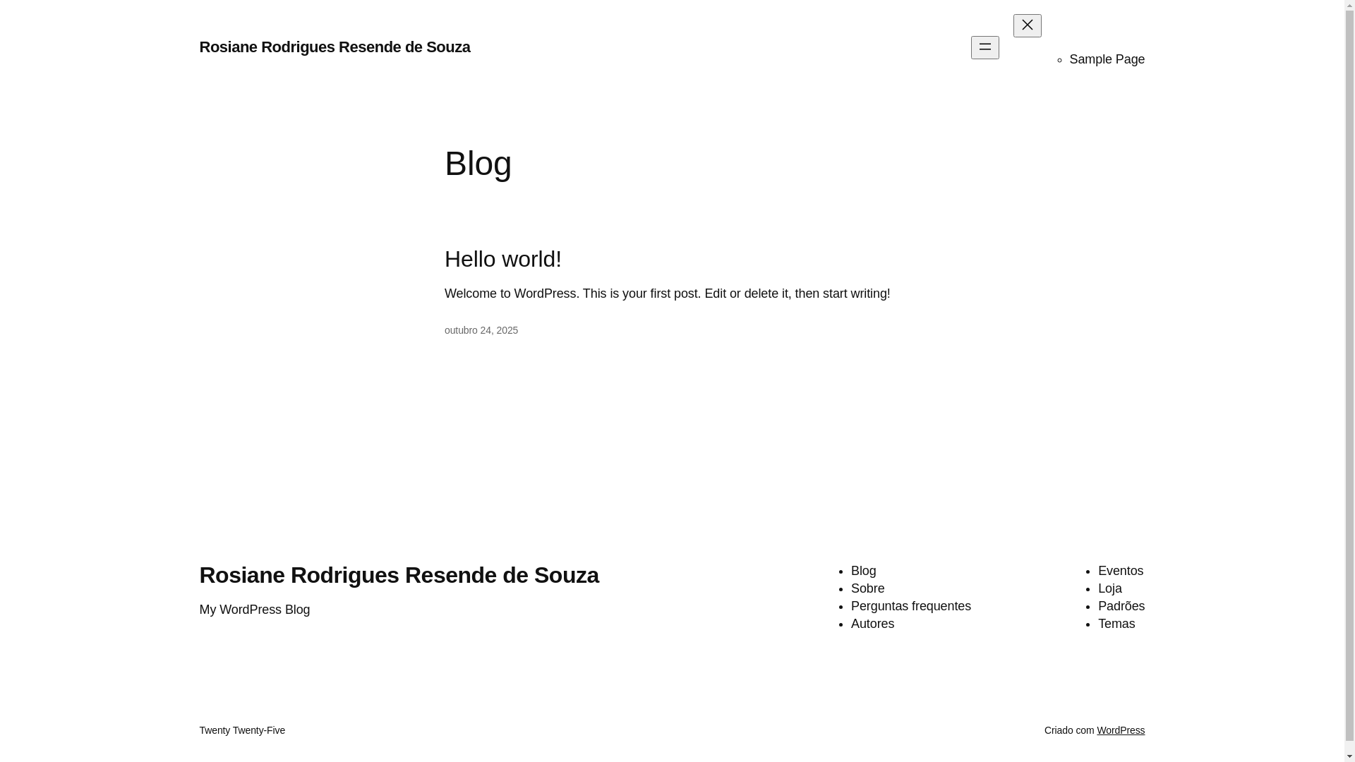 website screenshot of https://rosianesites.com.br/
