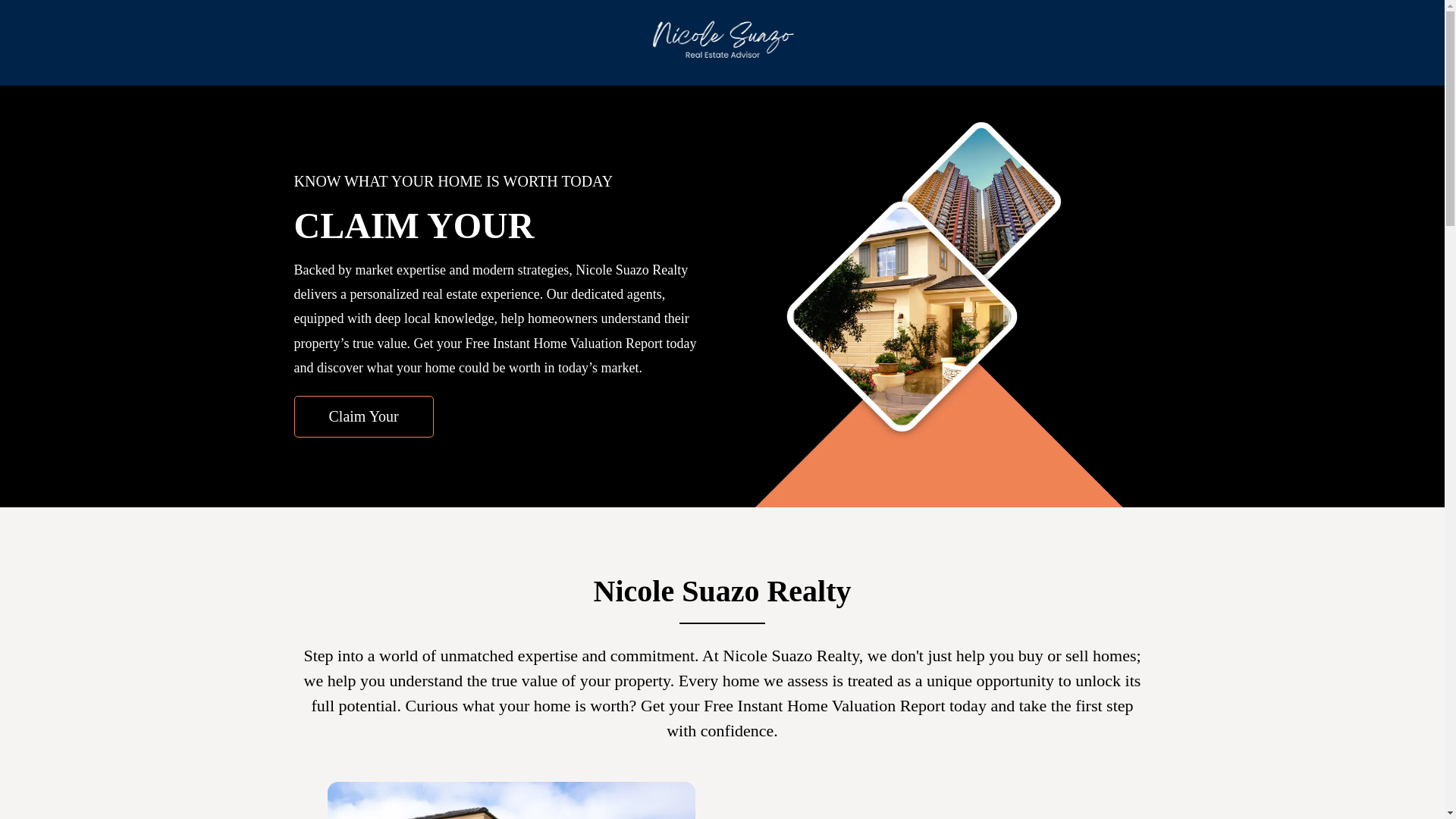 website screenshot of https://nicolesuazorealty.com/