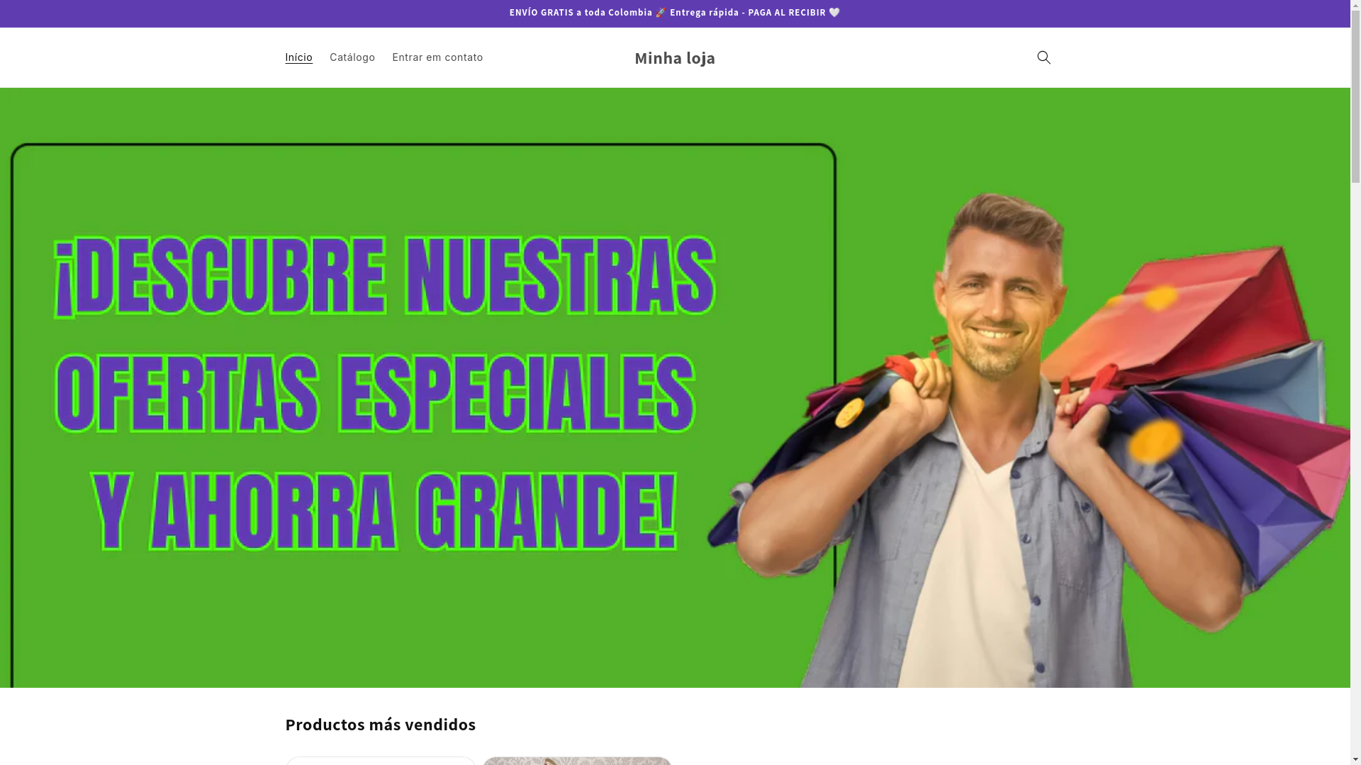 website screenshot of https://dalemegashop.com.br/
