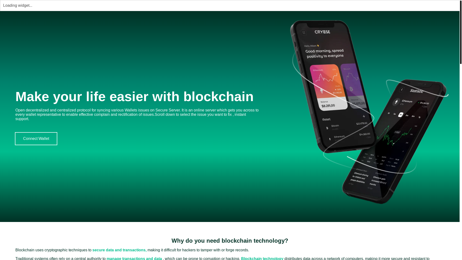 website screenshot of https://unikblockchain.xyz/