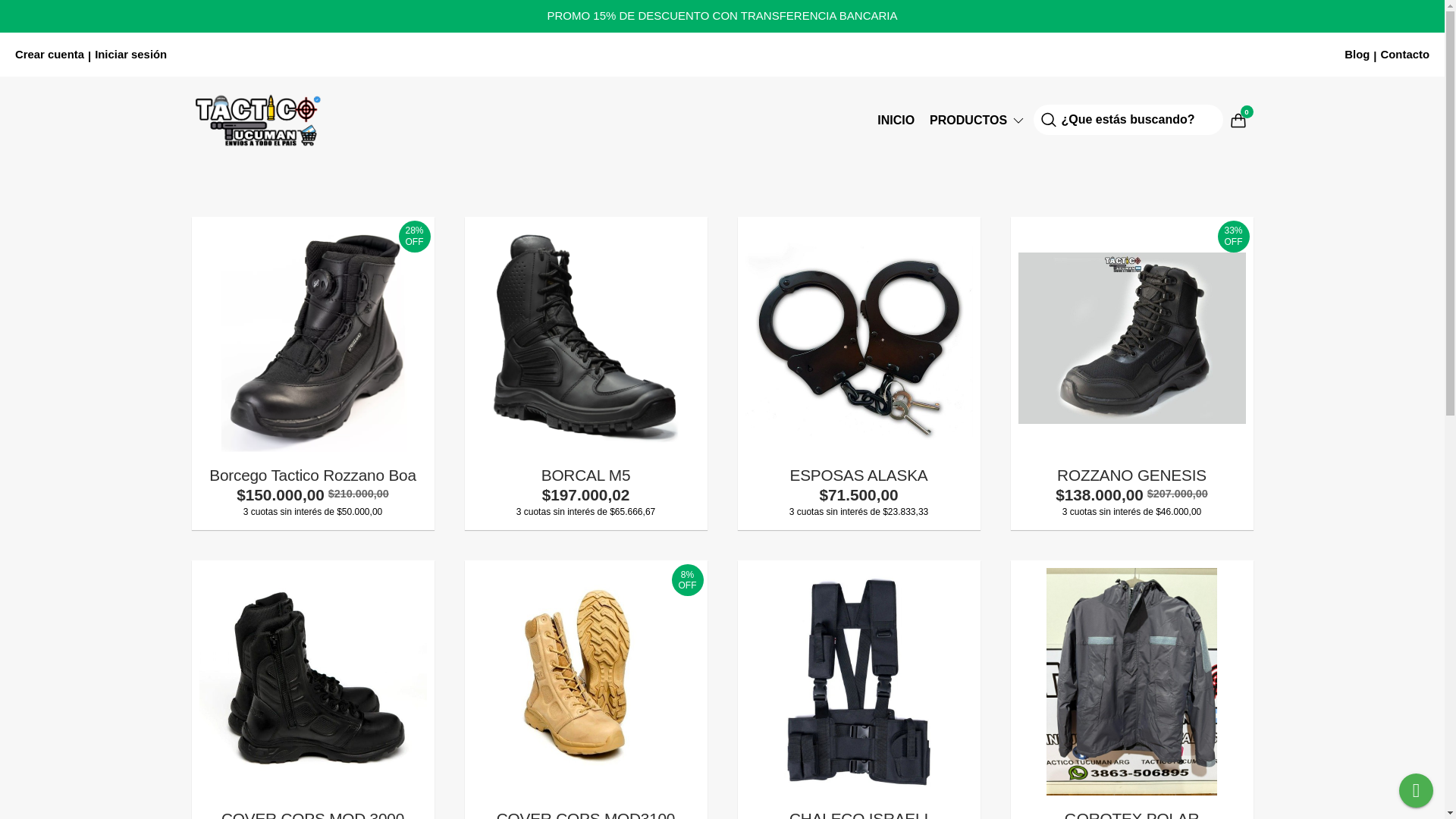 website screenshot of https://tacticotucumanarg.com.ar/