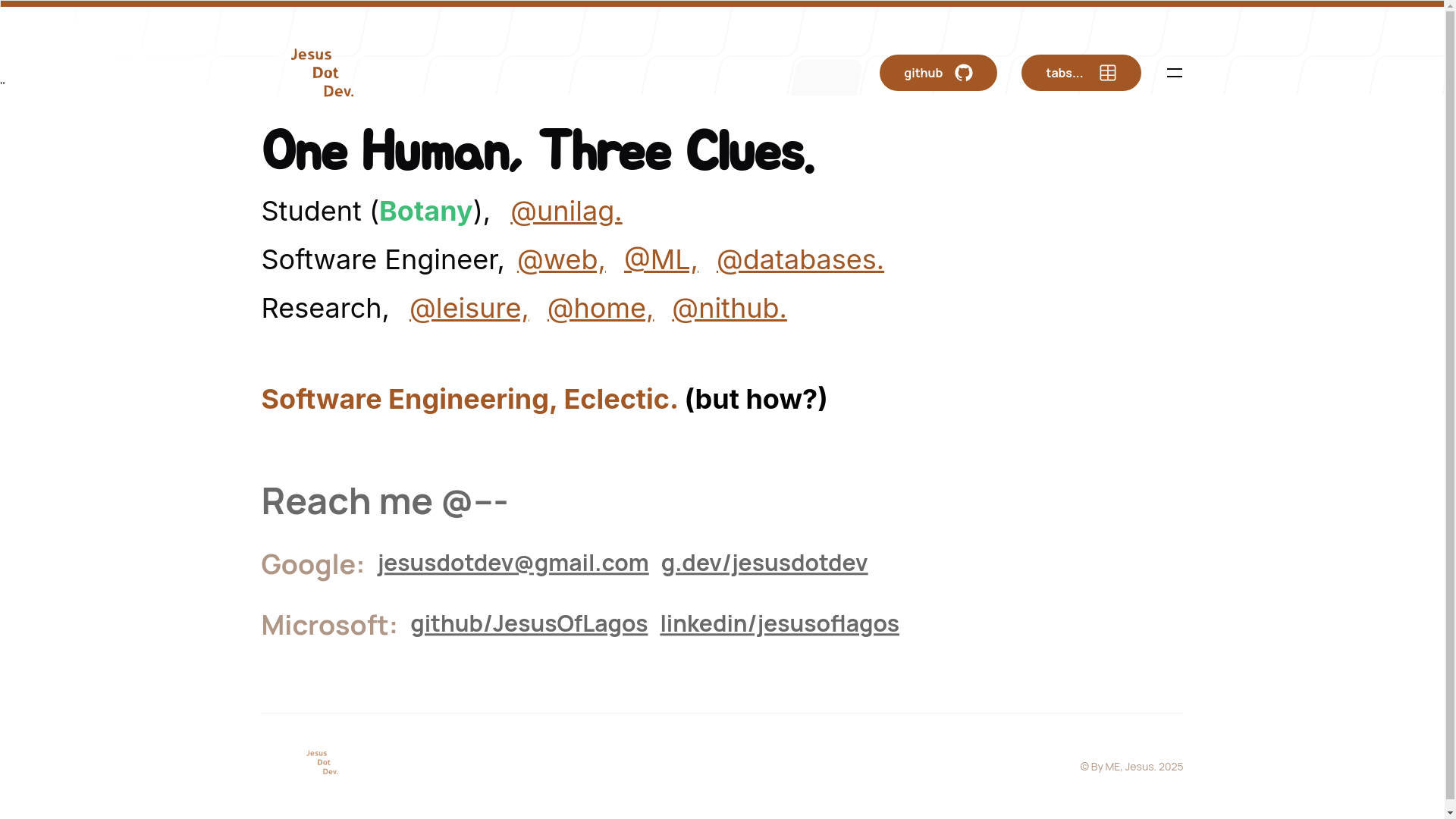 website screenshot of https://dotan.dev/