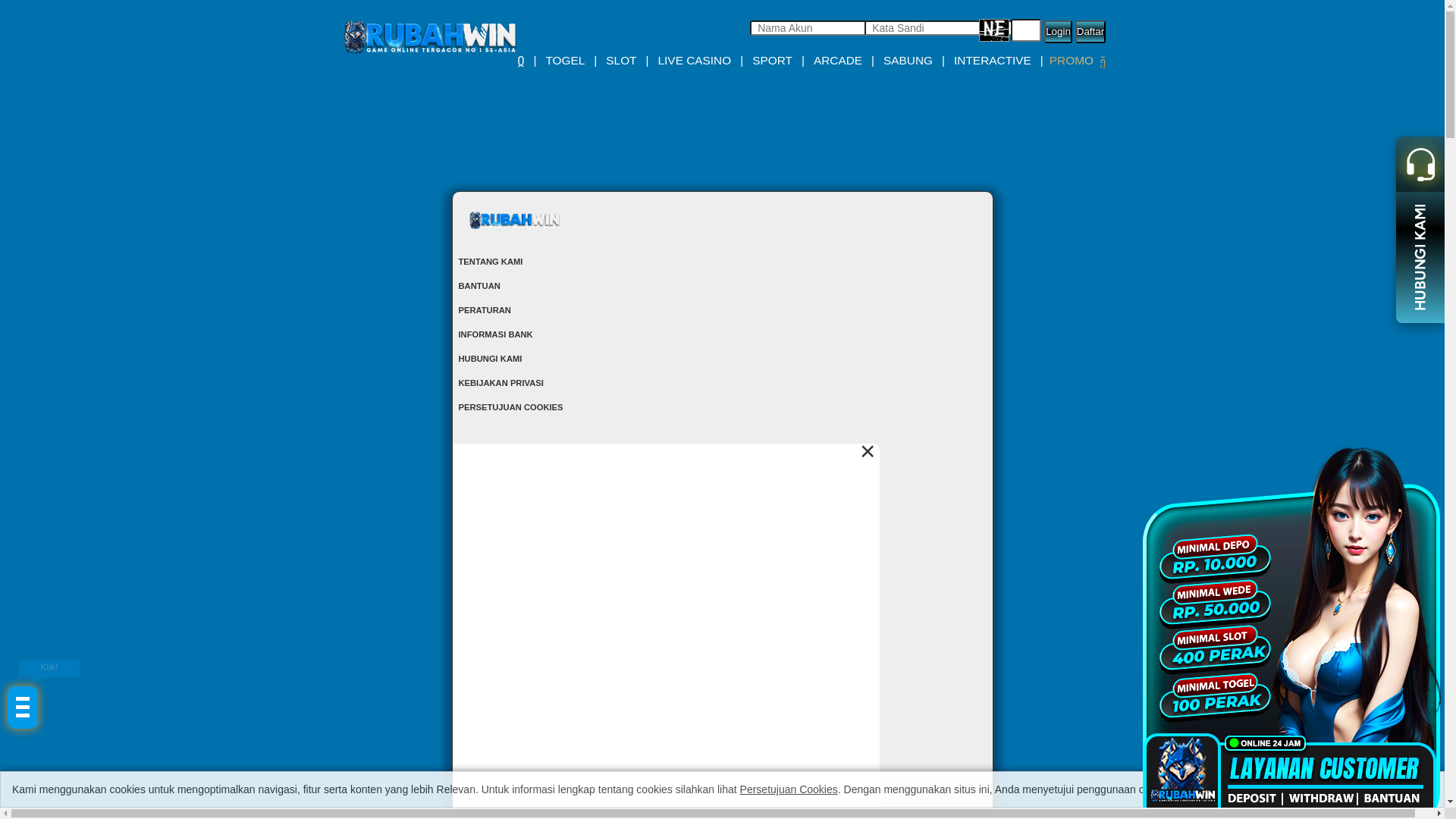website screenshot of https://rubahhwin.com/