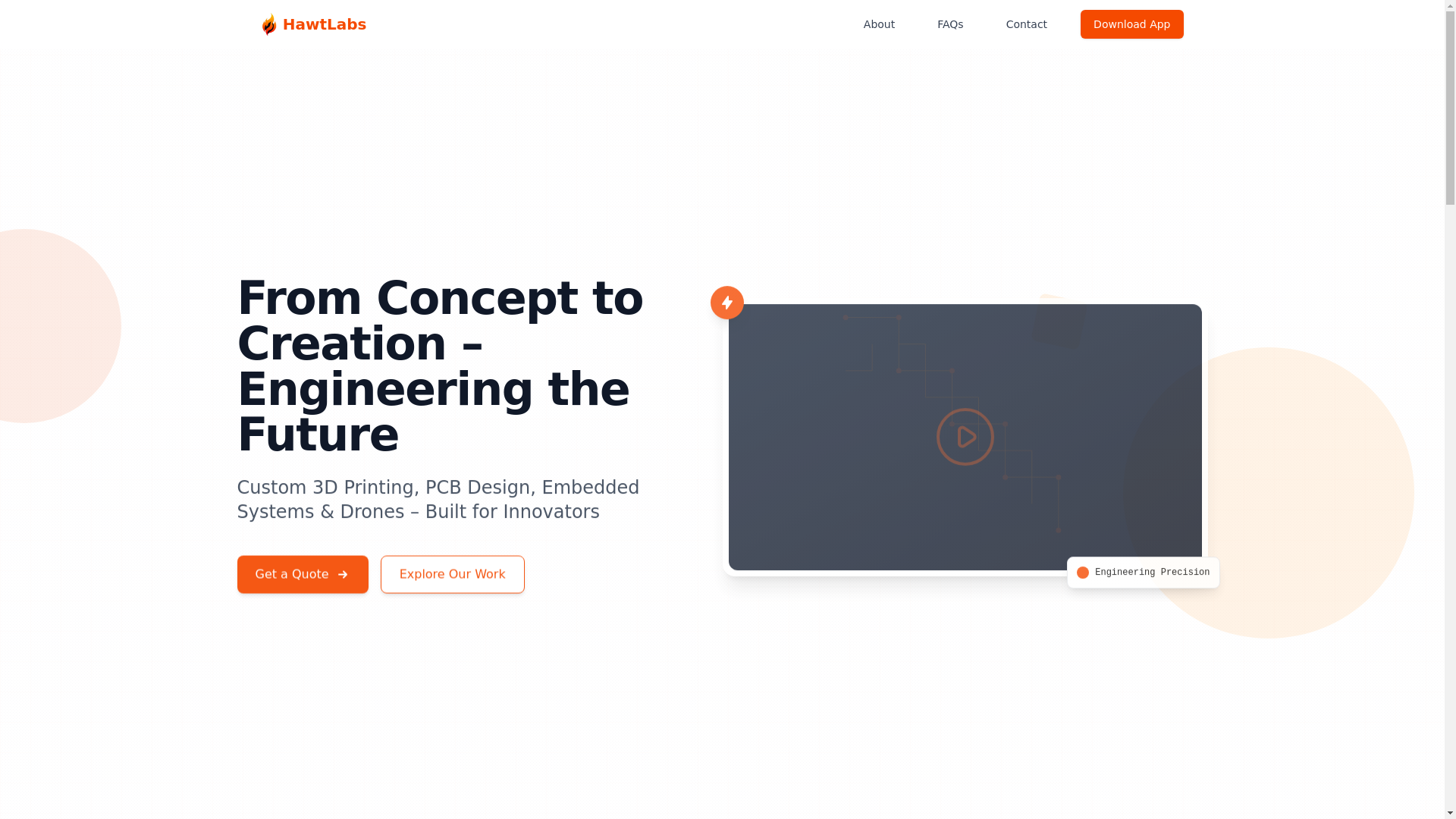 website screenshot of https://hawtlabs-site.pages.dev/