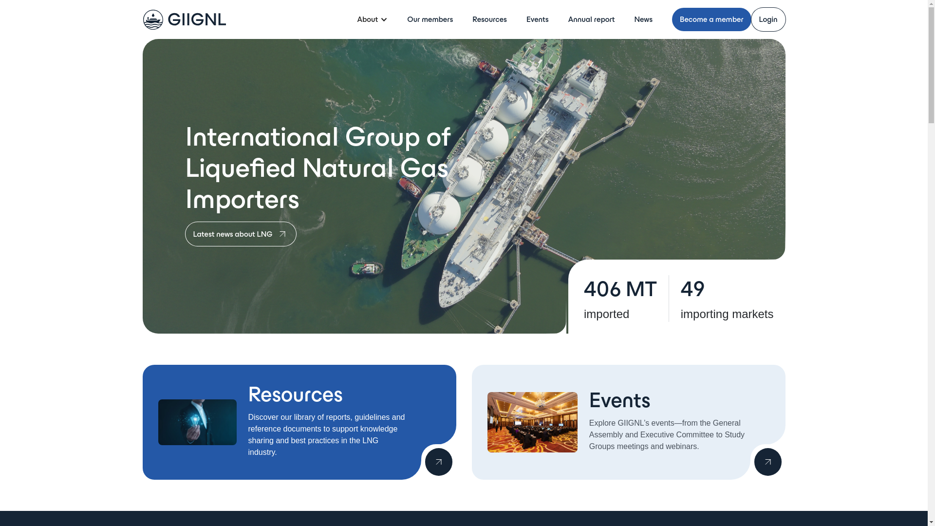 website screenshot of https://www.giignl.org/