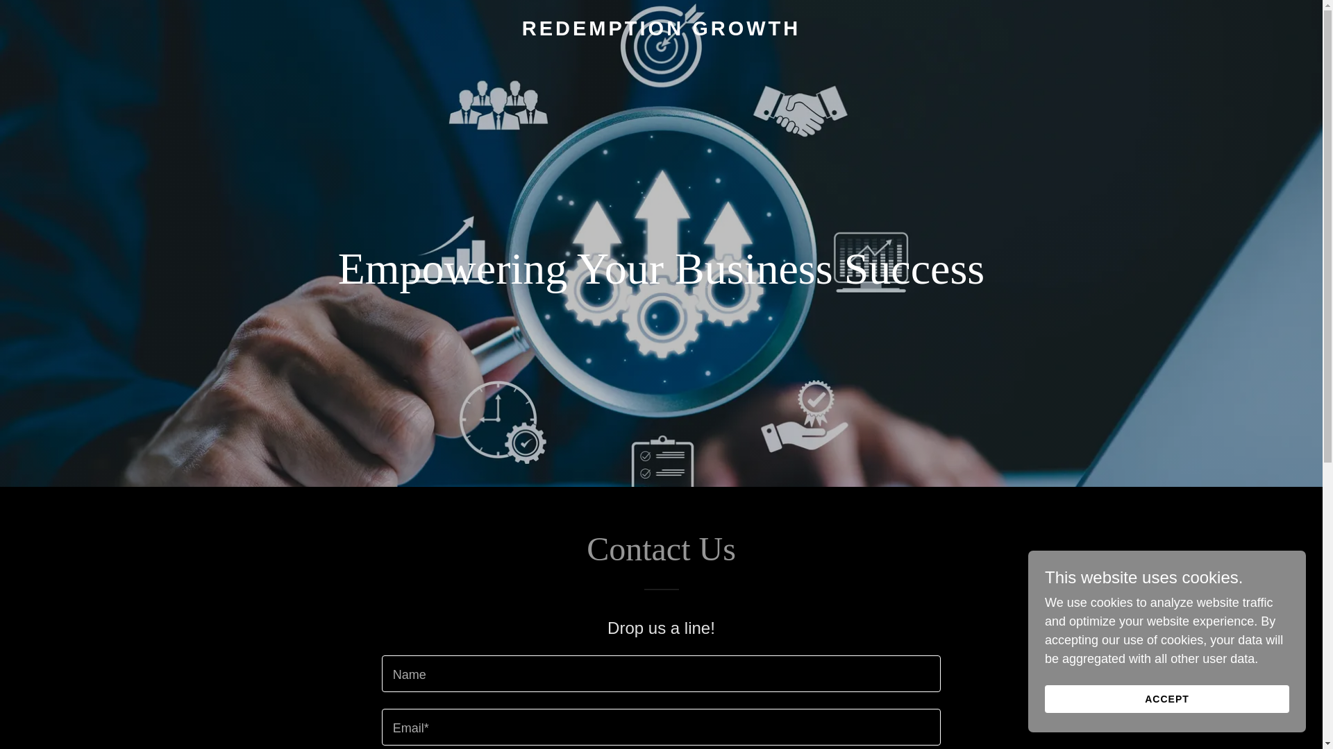 website screenshot of https://redemptiongrowth.com/