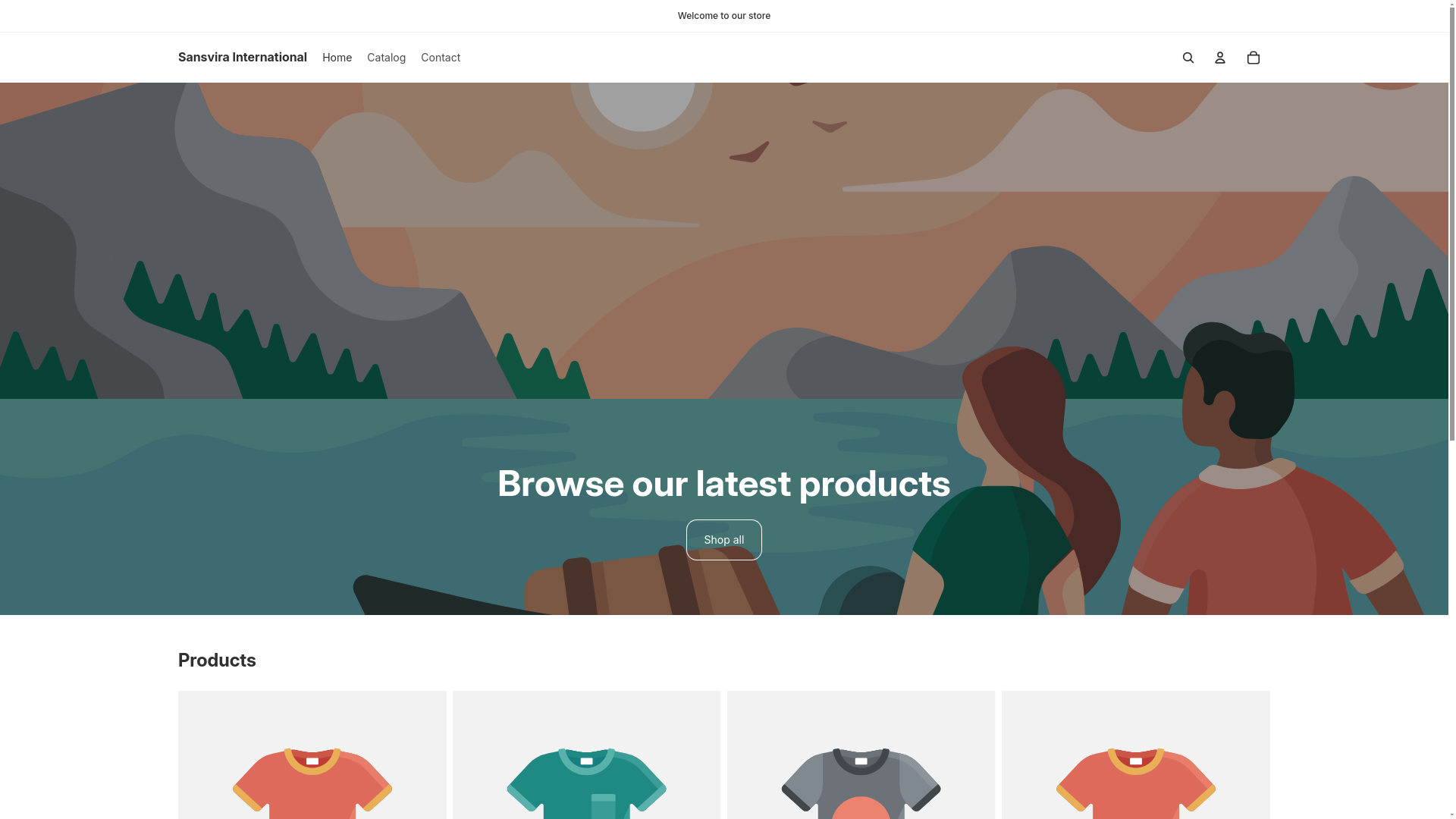 website screenshot of https://sansvira.com/