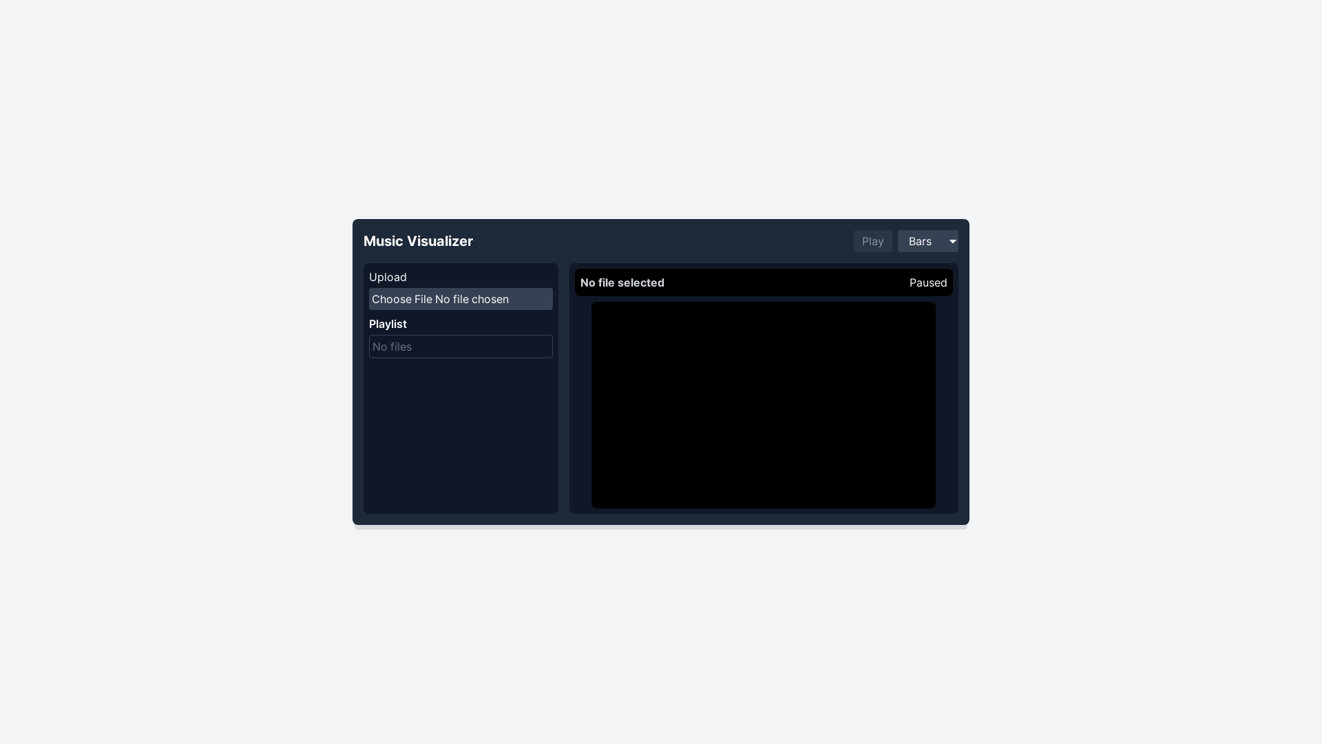 website screenshot of https://0fe7fa79-music-visualizer-cre-frontend.pages.dev/