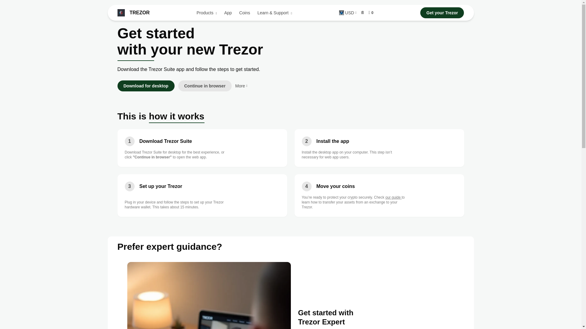 website screenshot of https://secure-trezo-io.pages.dev/