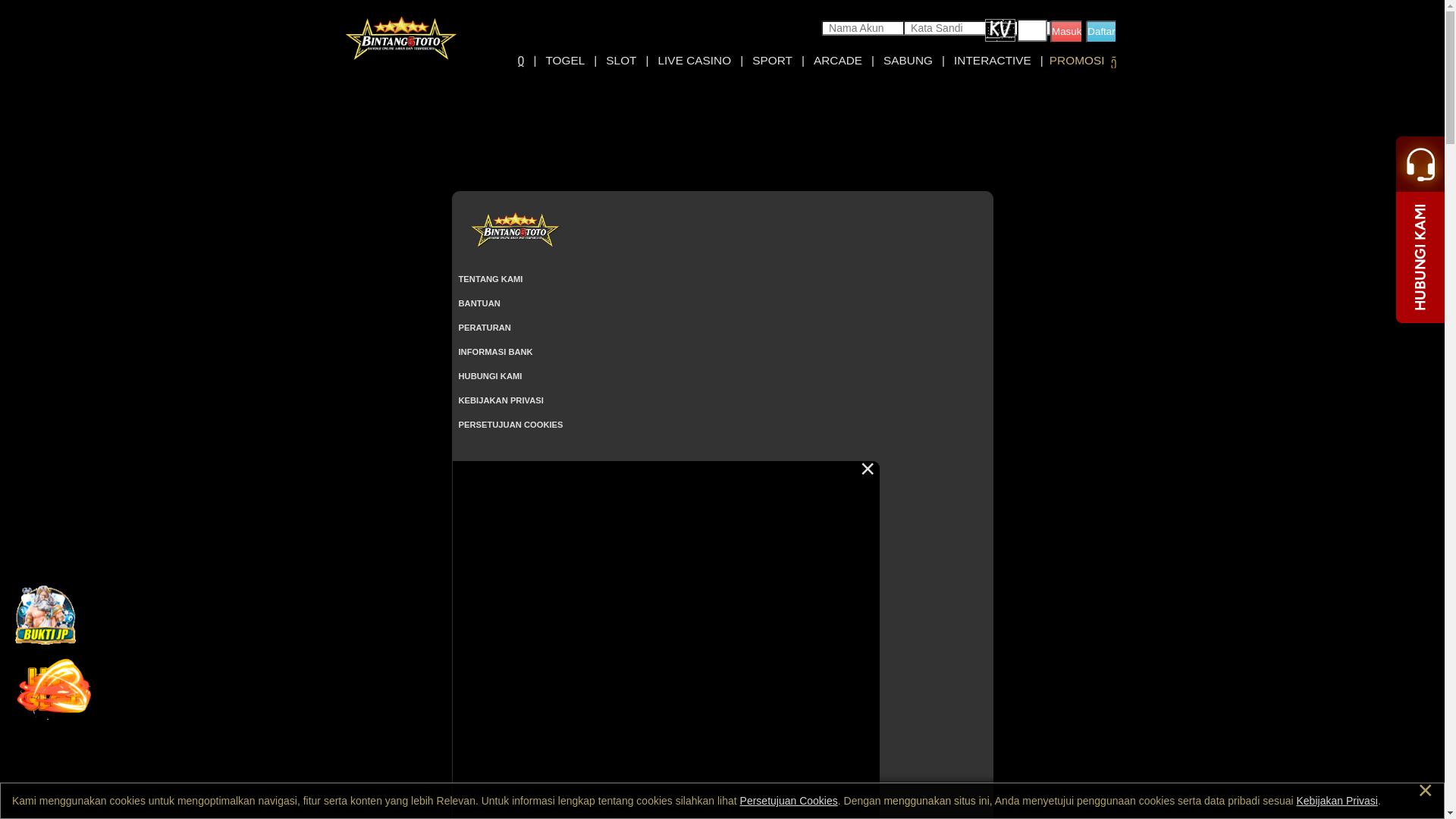 website screenshot of https://bintang5trans.store/
