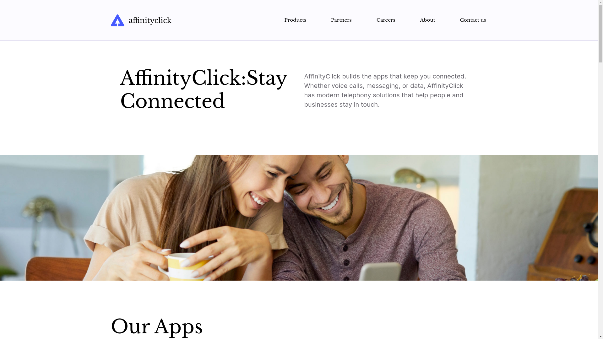 website screenshot of https://itsaffinityclick.com/