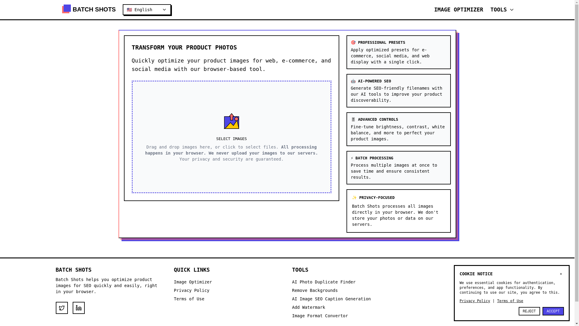 website screenshot of https://batchshots.pages.dev/