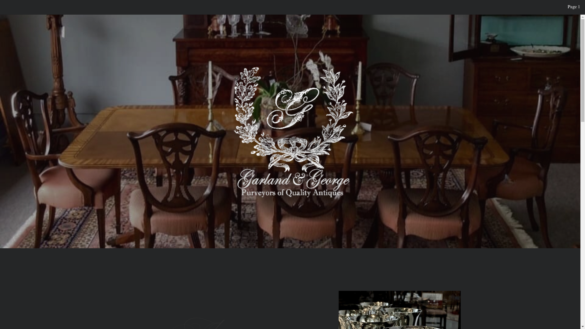 website screenshot of https://garlandandgeorgeantiques.net/