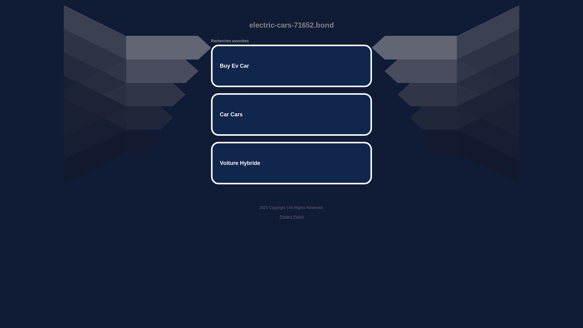 website screenshot of https://electric-cars-71652.bond/