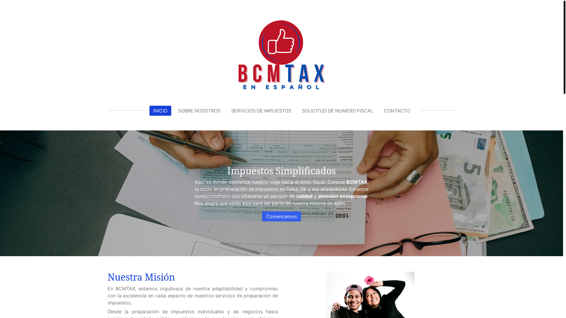 website screenshot of https://bcmtax.com/