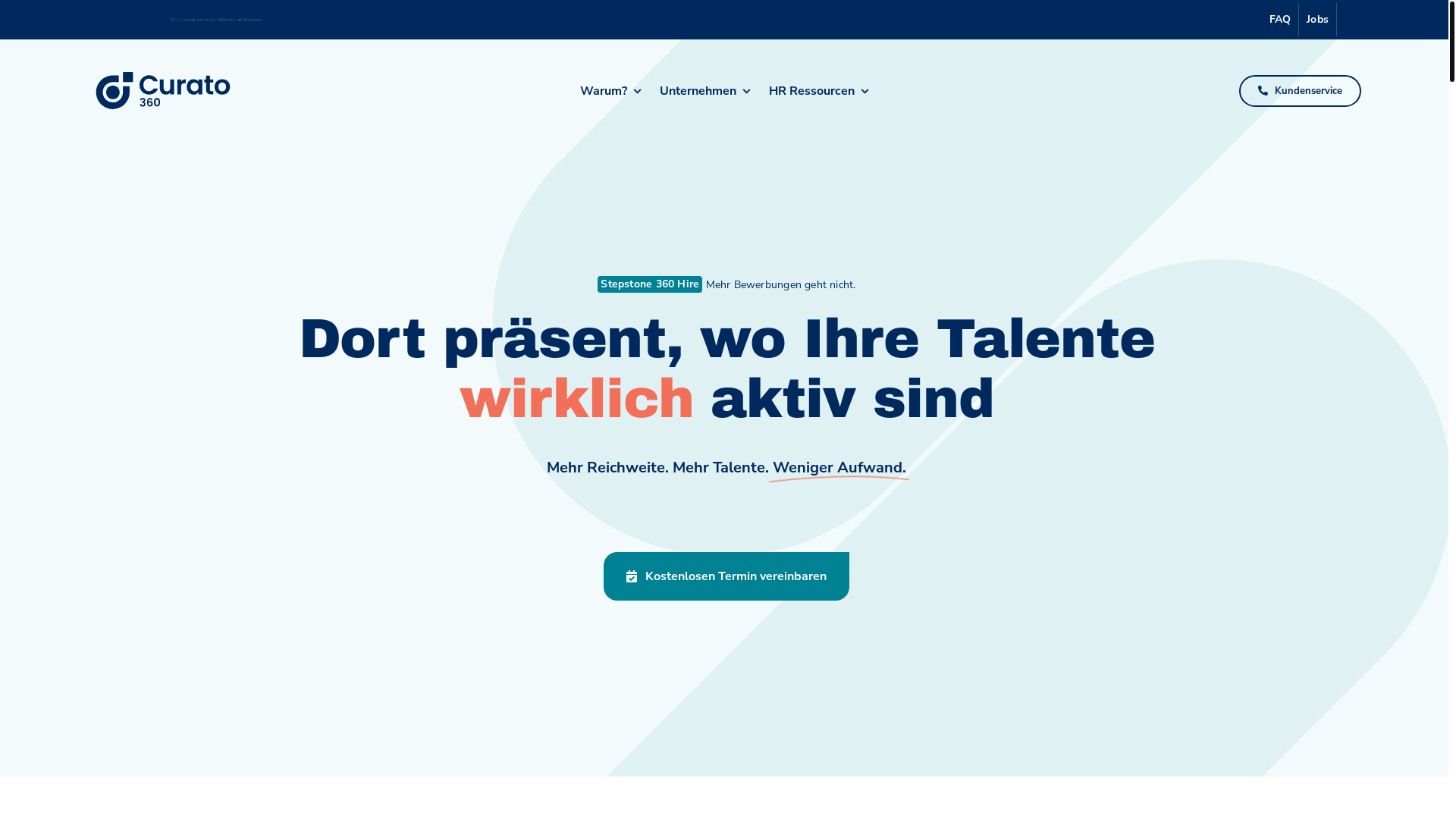 website screenshot of https://curato-360.de/