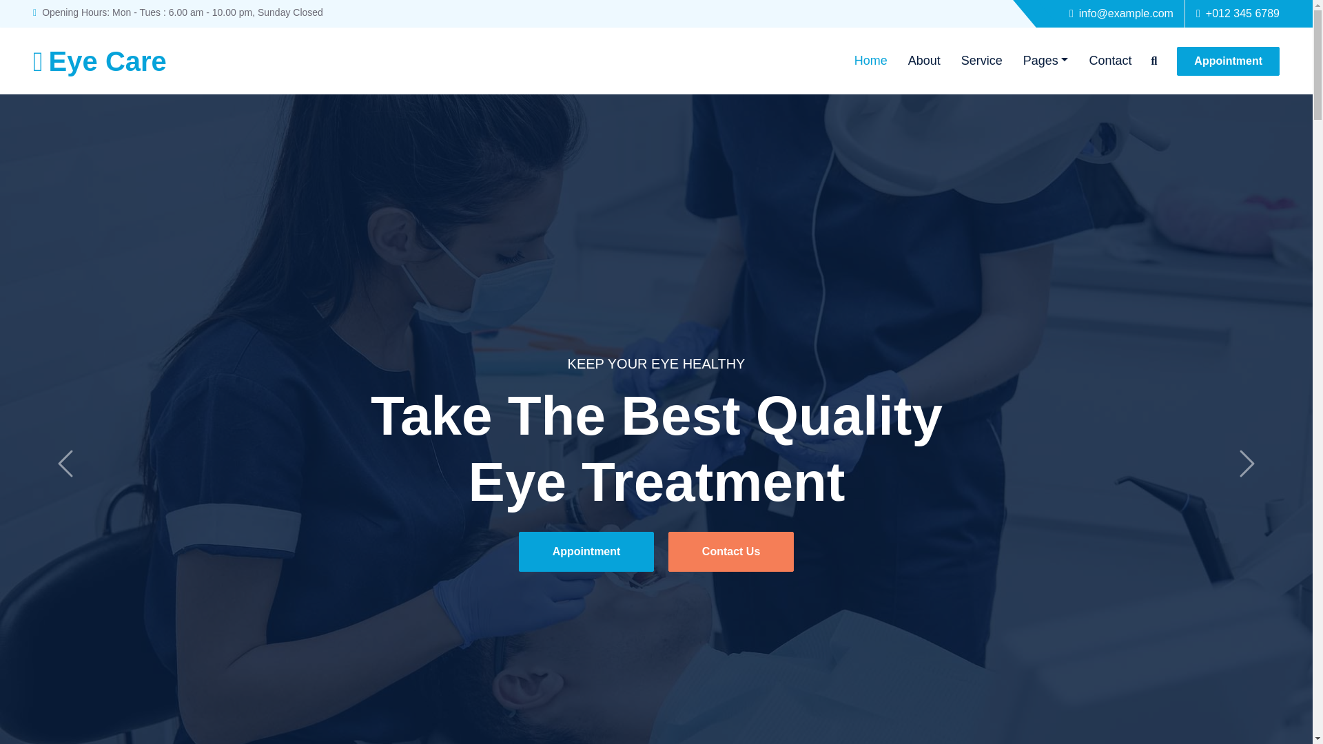 website screenshot of https://sneyecare.pages.dev/