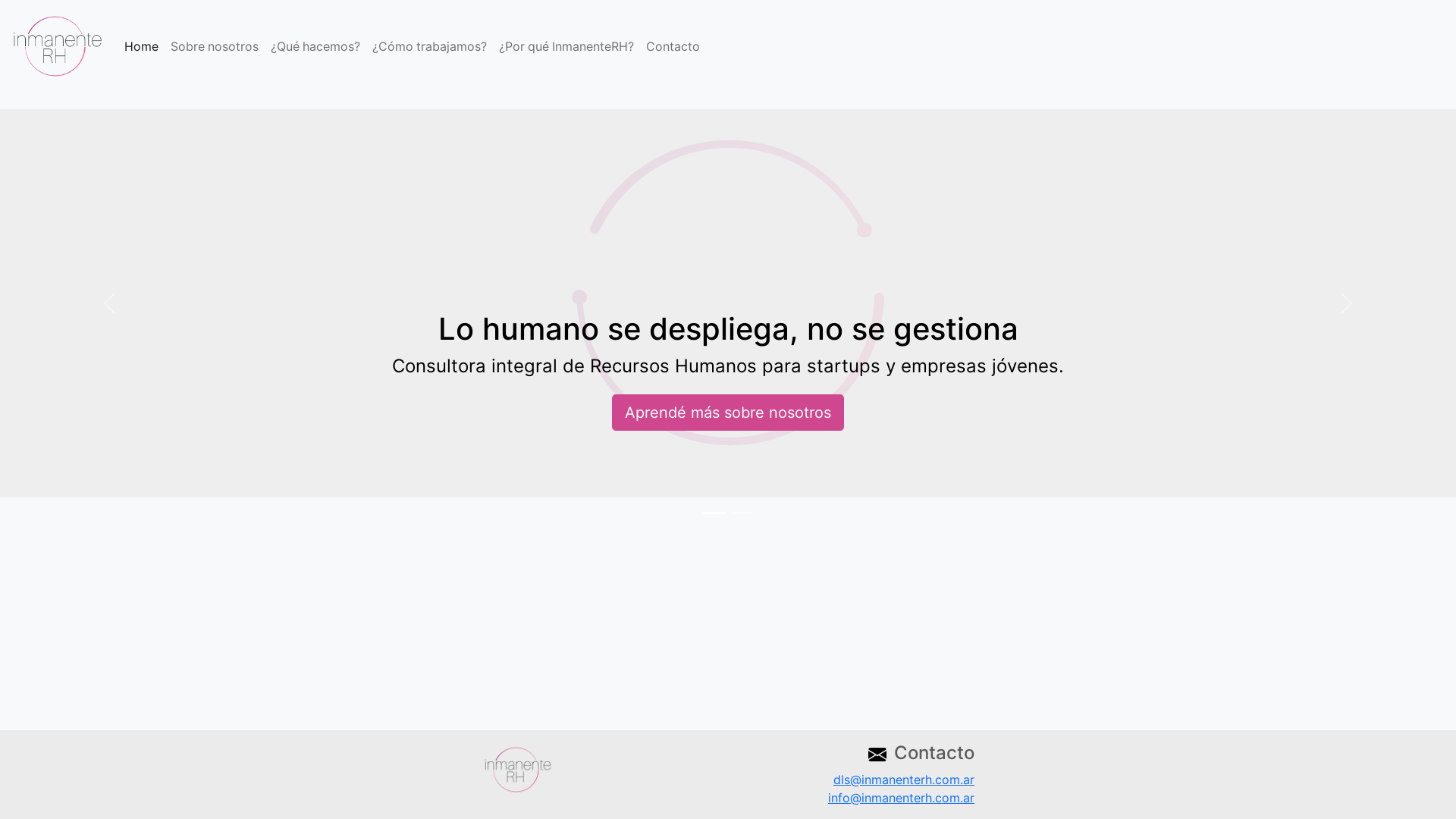 website screenshot of https://inmanenterh.com.ar/