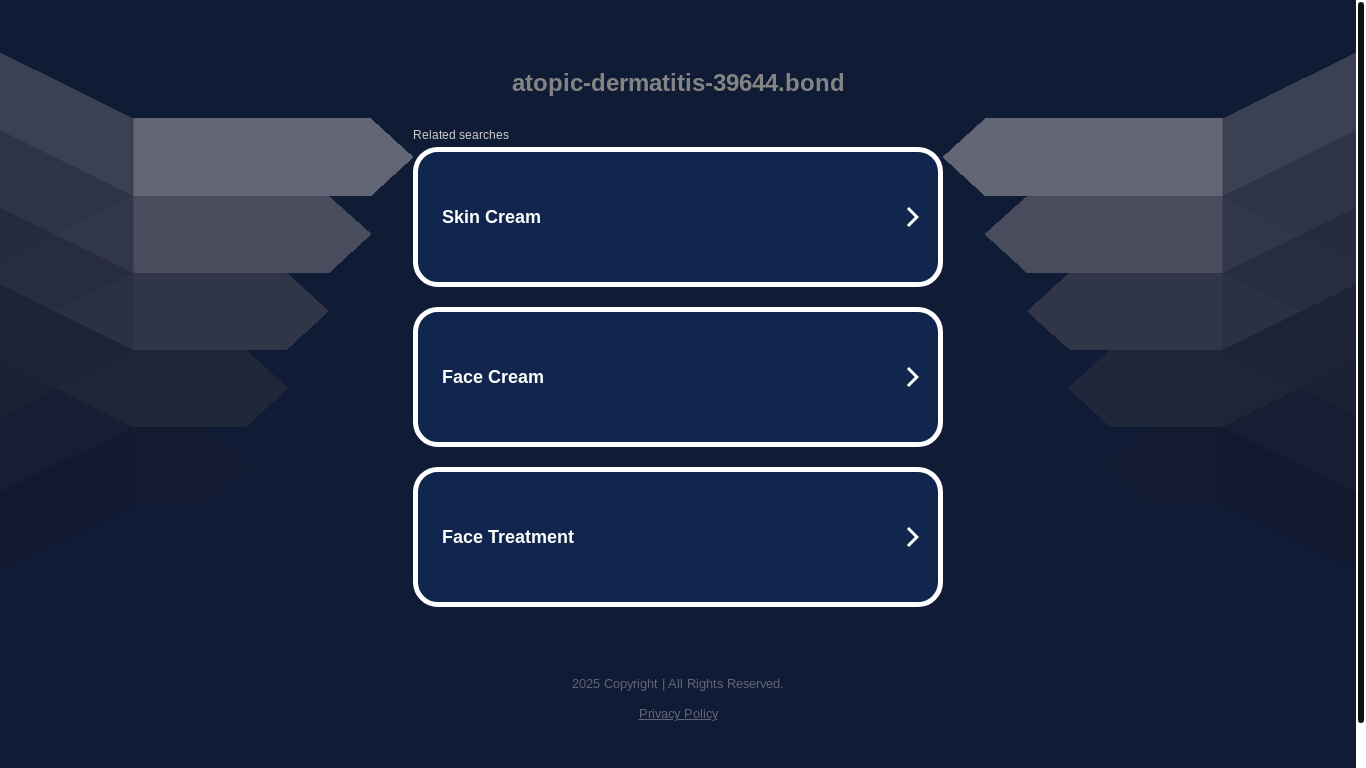 website screenshot of https://atopic-dermatitis-39644.bond/