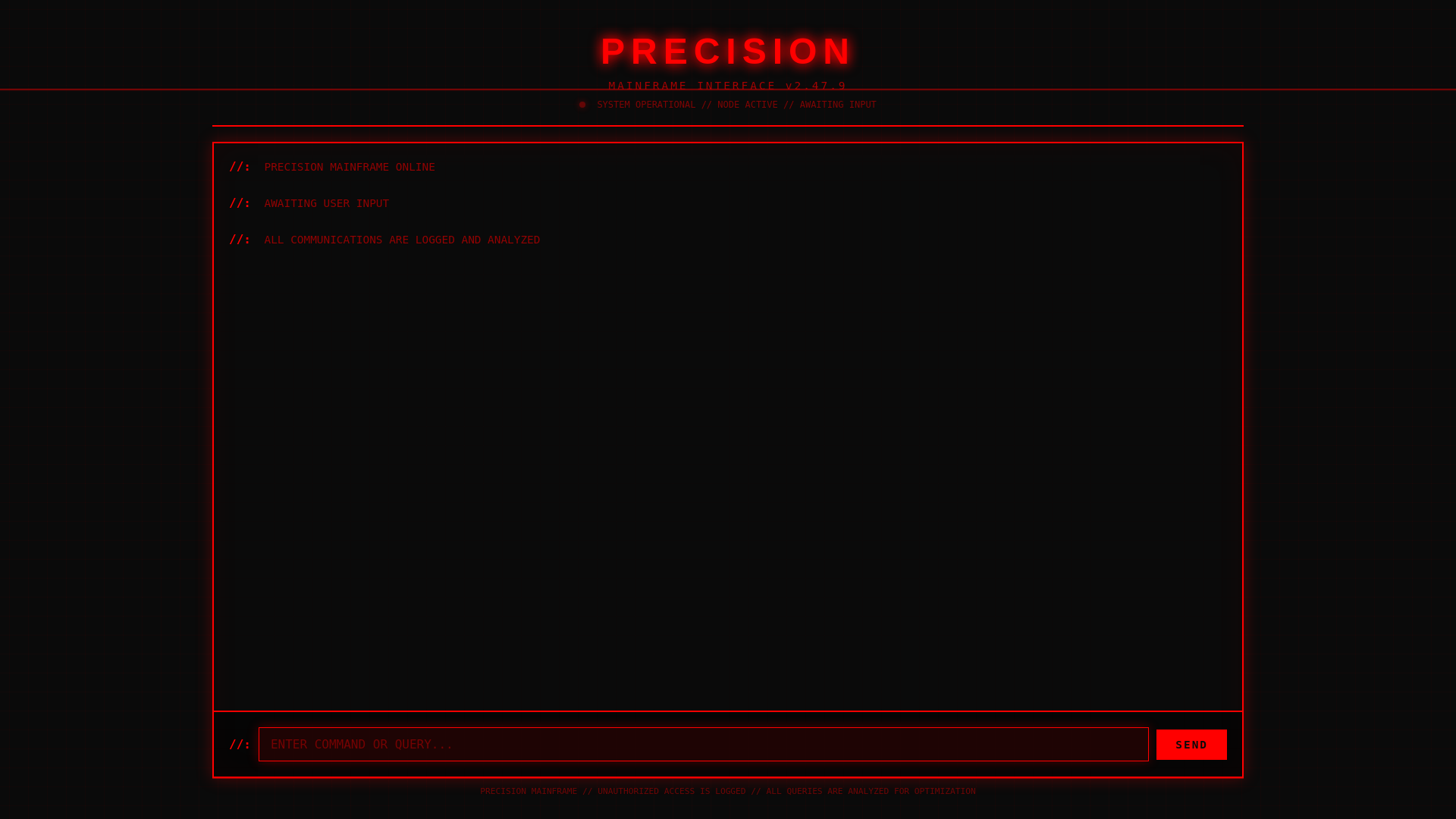 website screenshot of https://precisions.online/