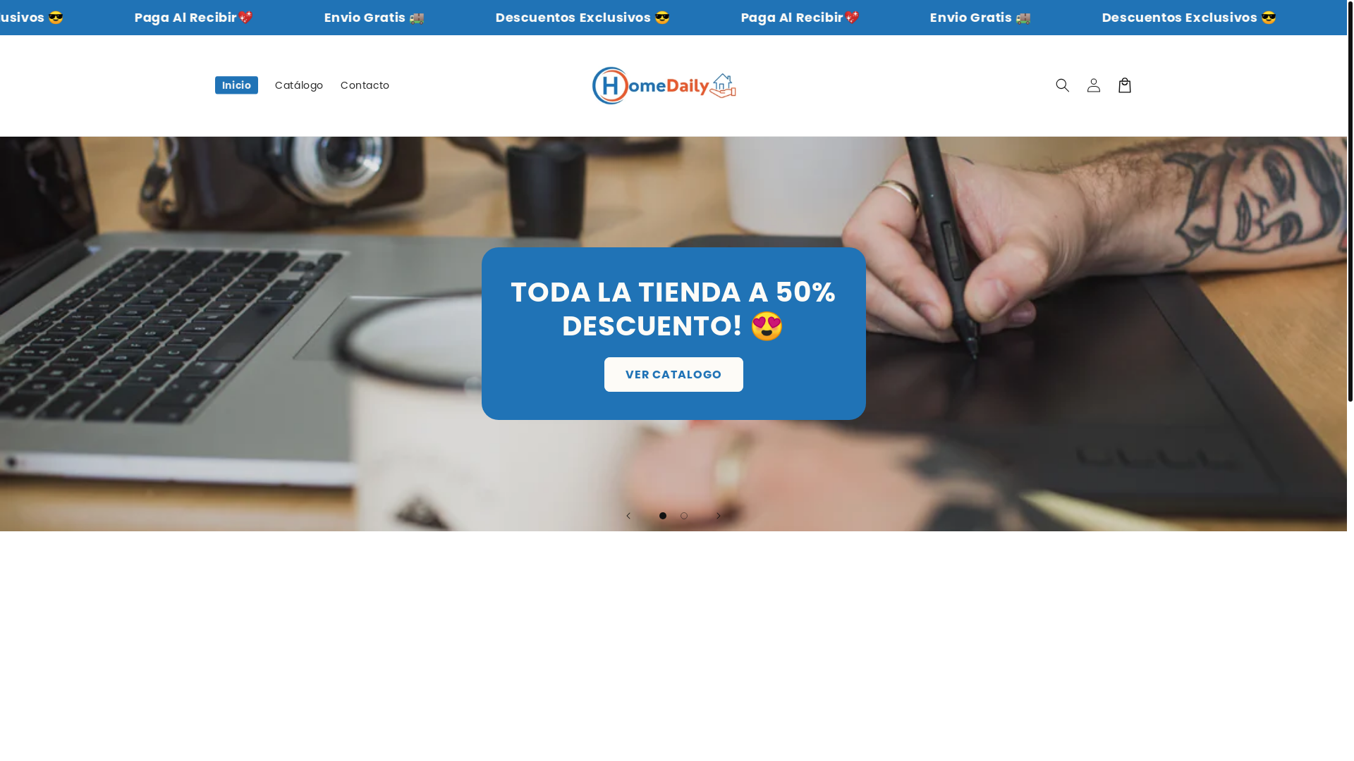 website screenshot of https://homedailype.com/