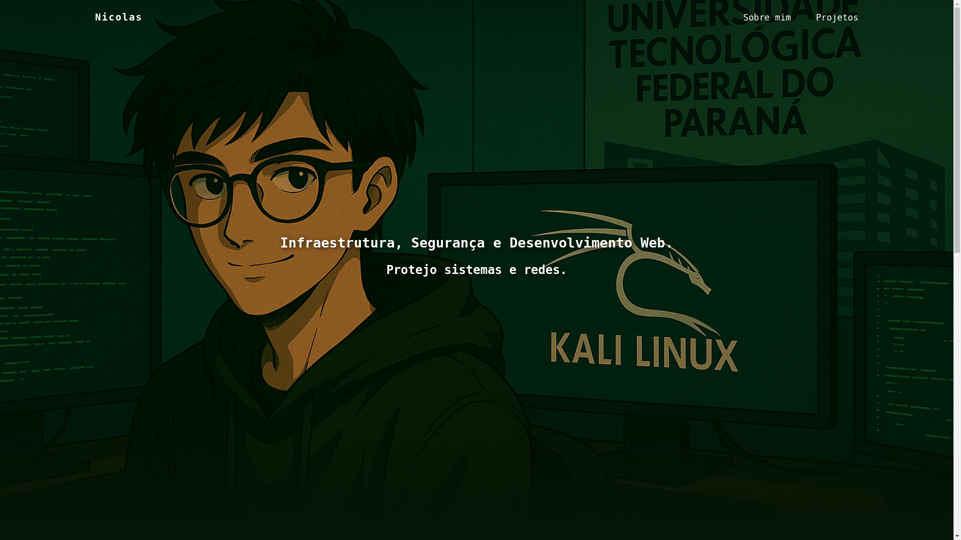 website screenshot of https://nicolasbrunismann.dev/