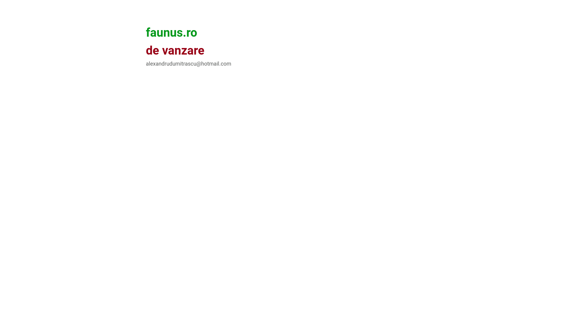 website screenshot of https://faunus.ro/