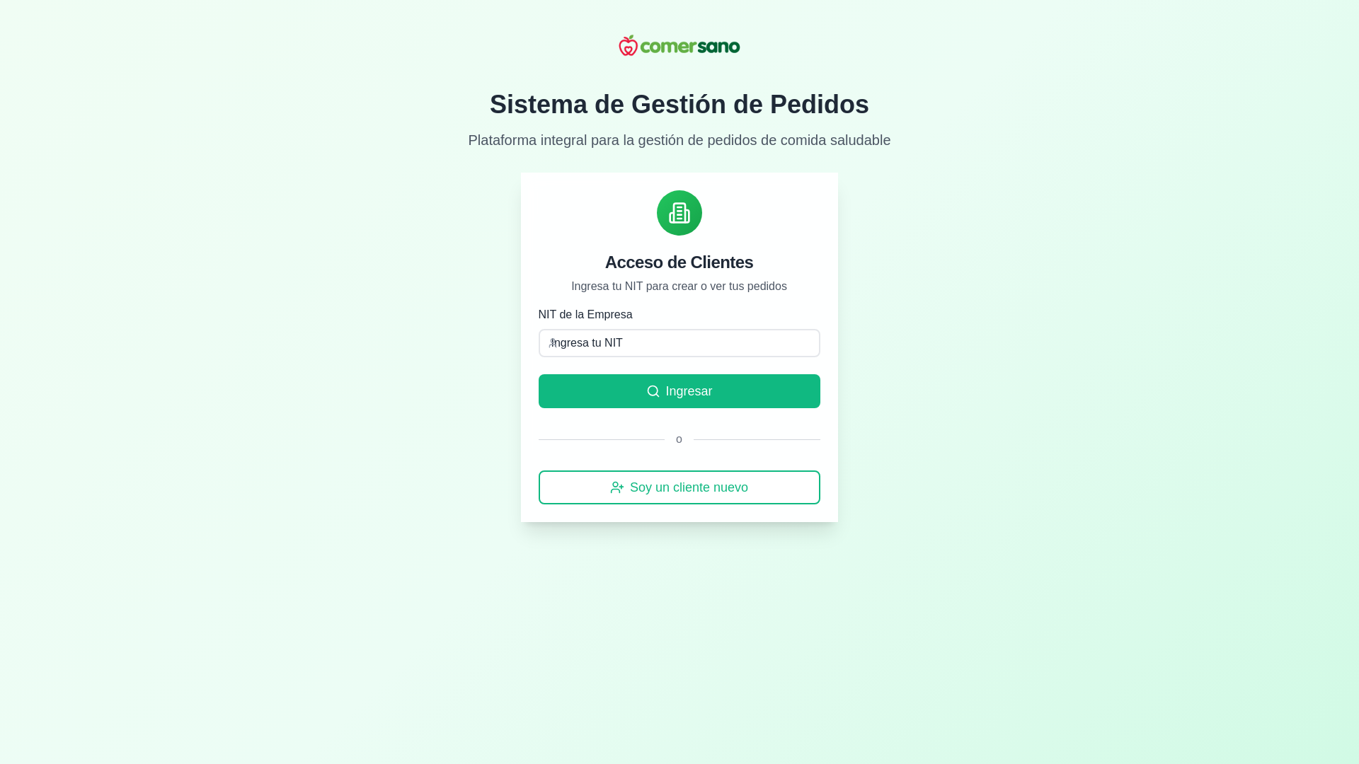 website screenshot of https://pedidoscomersano.com/