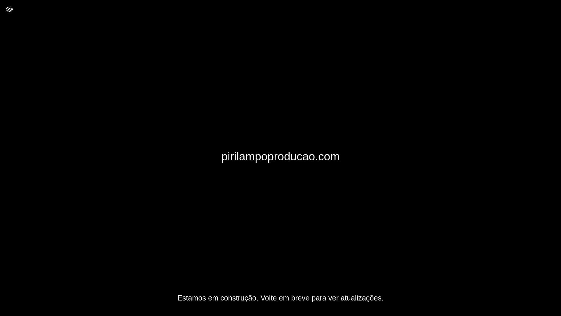 website screenshot of https://pirilampoproducao.com/