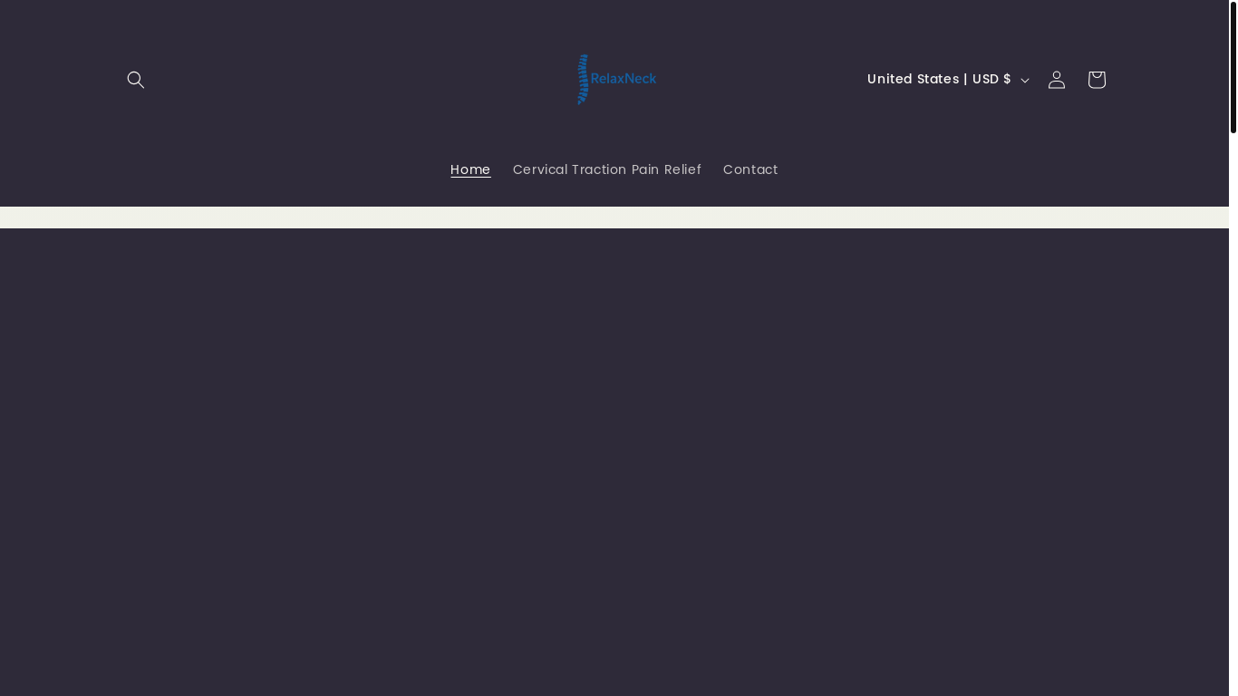 website screenshot of https://relaxxneck.com/
